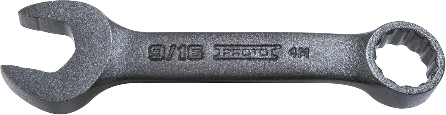 آچار یکسر رینگ کوتاه 12 پر استنلی پروتو مدل J1218ESB، سایز 9/16 اینچ، مشکی