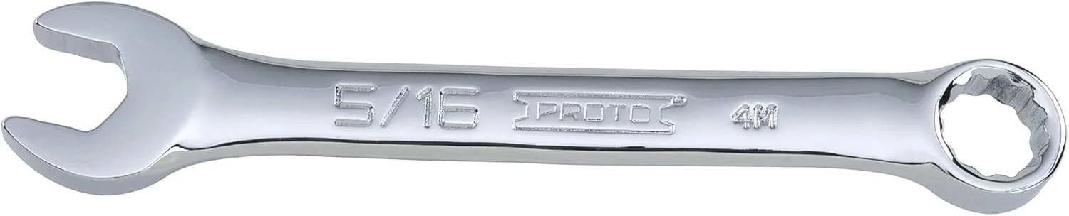 آچار یکسر تخت یکسر رینگ کوتاه 12 پر Stanley Proto J1210ES، سایز 5/16 اینچ