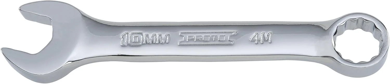 آچار یکسر تخت یکسر رینگ کوتاه متریک 12 پر Stanley Proto J1210MES، سایز 10 میلی متر