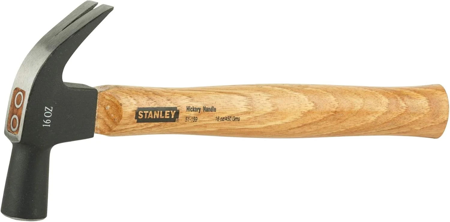 چکش میخ کش استنلی مدل 51-159 با دسته چوبی (450 گرمی)