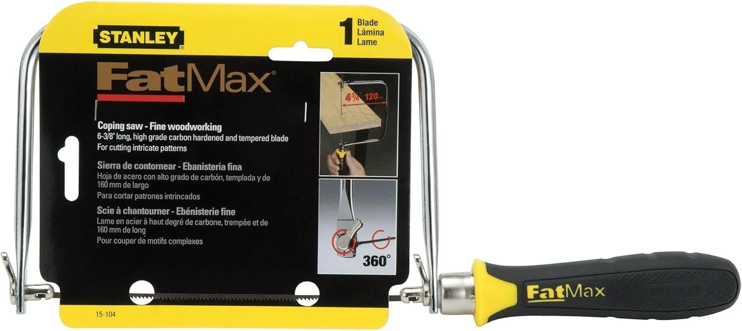 اره مویی دستی استنلی با دسته نرم، 4-3/4 x 6-3/8 اینچ - تعداد 6 عدد