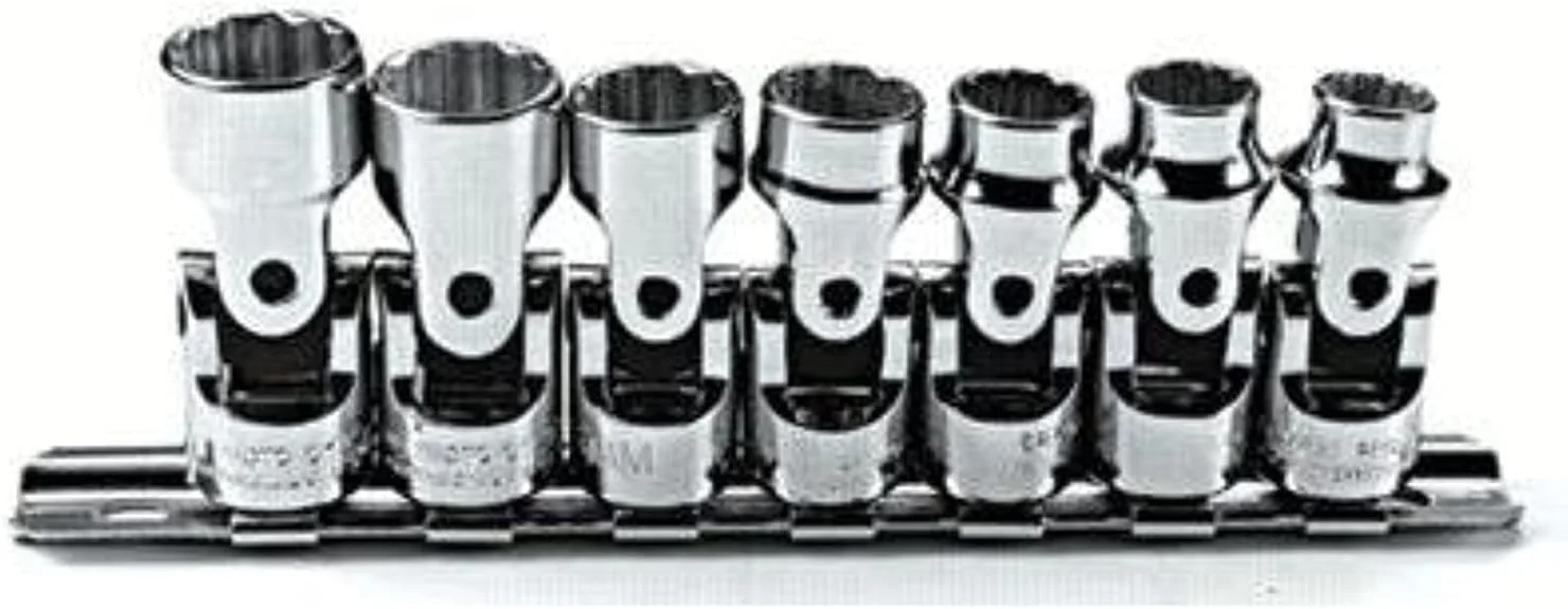 مجموعه آچار بکس ۷ عددی متریک ۱۲ پره سری Proto با درایو ۳/۸ اینچ استنلی مدل J52200