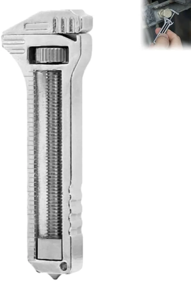 ابزار چندکاره آلیاژی کوچک KASTWAVE، آچار چند منظوره کوچک تیتانیومی، درب بازکن بطری، میخ کش، ابزار چندگانه جیبی EDC، برای تعمیر، کوله گردی، کمپینگ و پیاده روی