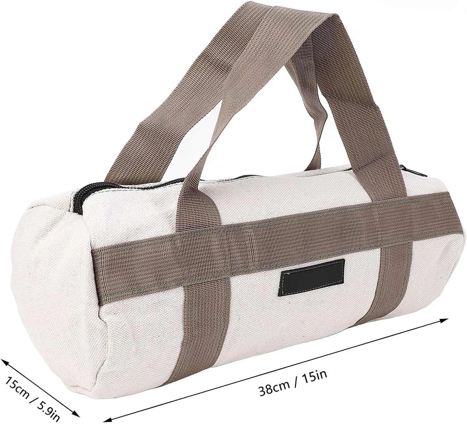 کیف ابزار برزنتی سنگین، کیف ذخیره سازی بزرگ ضد آب برای آچار، پیچ گوشتی، انبردست و نوار (15 اینچ)