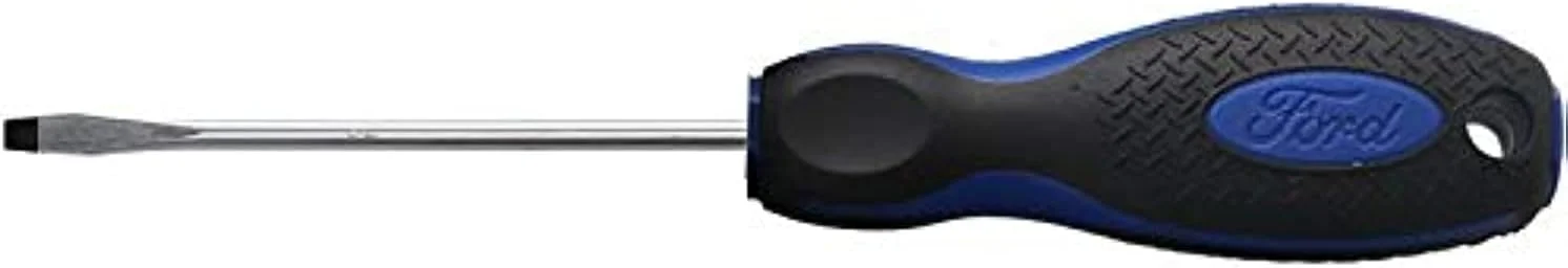 پیچ گوشتی تخت S2 فورْد تولز با نوک مغناطیسی شیاردار و دسته لاستیکی، SL4 X 100 میلی متر، Fht-C-0013