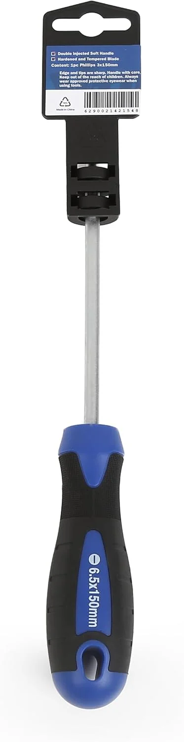 پیچ گوشتی چهارسو آهنربایی CRV چند منظوره قابل حمل VTOOLS، 3x150 میلی متر، ایده آل برای استفاده در دفتر، منزل و کار حرفه ای، آبی، VT2254 پیچ گوشتی چهارسو آهنربایی CRV چند منظوره قابل حمل VTOOLS، 3x150 میلی متر، ایده آل برای استفاده در دفتر، منزل و کار حرفه ای، آبی، VT2254