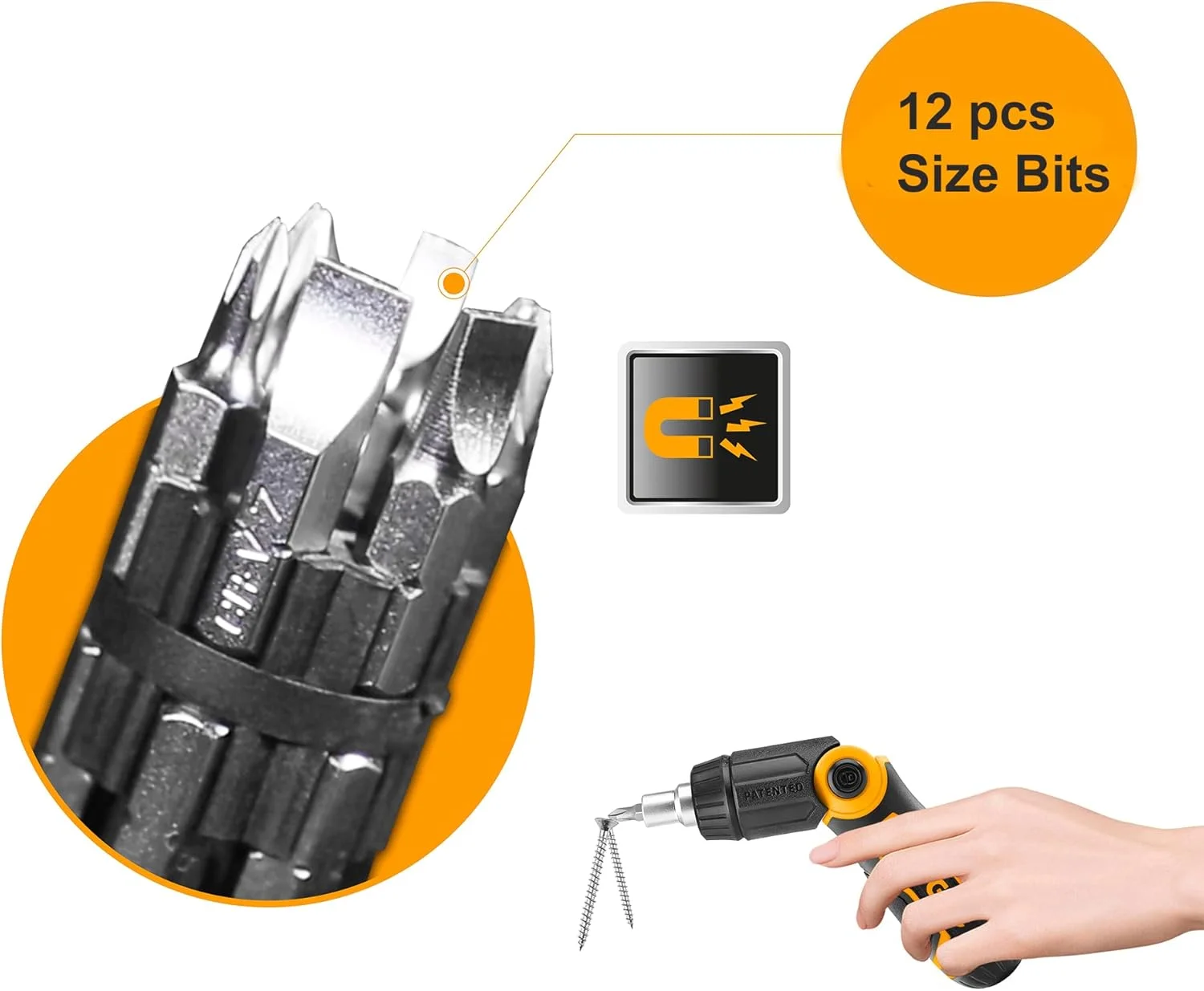 مجموعه پیچ گوشتی جغجغه ای ۱۳ در ۱ اینکو مدل AKISD1208