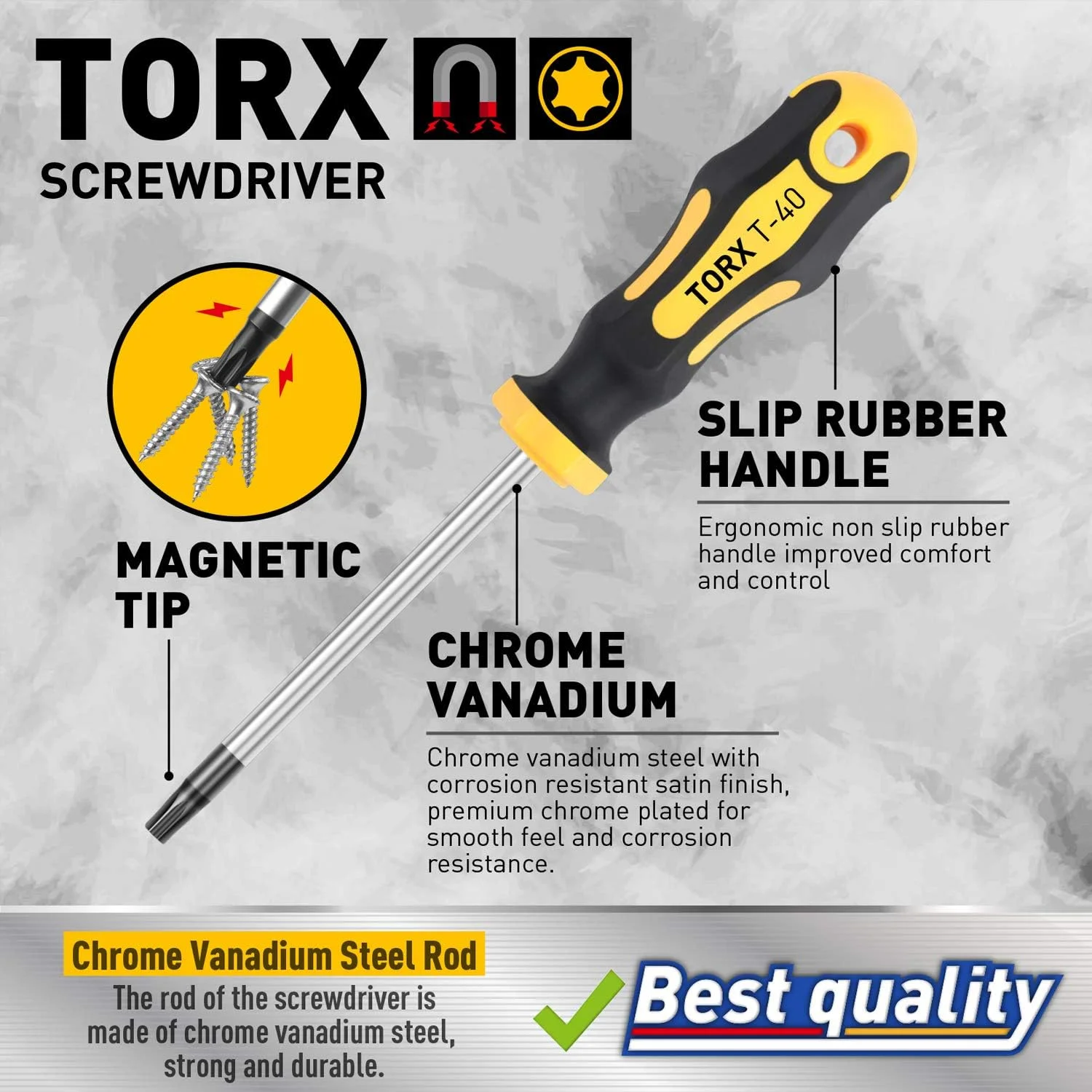 مجموعه 11 عددی پیچ گوشتی ستاره ای آهنربایی Amartisan، مجموعه پیچ گوشتی ستاره ای آهنربایی T6 - T40 بهترین انتخاب مجموعه 11 عددی پیچ گوشتی ستاره ای آهنربایی Amartisan، مجموعه پیچ گوشتی ستاره ای آهنربایی T6 - T40 بهترین انتخاب