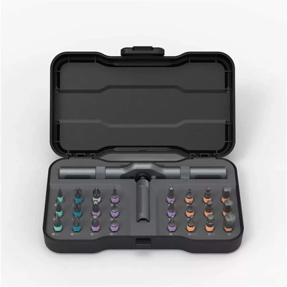 مجموعه پیچ گوشتی جغجغه ای 24 در 1 مدل DUKA RS1 مناسب برای تعمیرات خانگی و DIY (رنگ: مشکی)