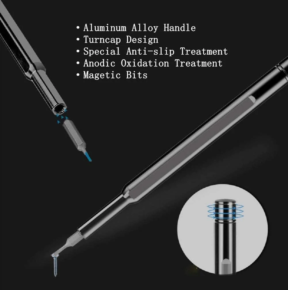 ست پیچ گوشتی دقیق 24 در 1 چند منظوره JunTen، ابزار تعمیرات فولاد آلومینیوم S2