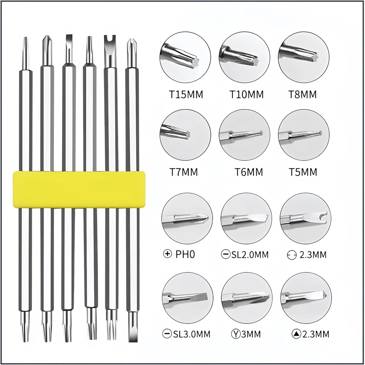ست پیچ گوشتی چند سر 6 در 1، ابزار همه کاره قابل حمل، فیلیپس/تُرکس ست پیچ گوشتی چند سر 6 در 1، ابزار همه کاره قابل حمل، فیلیپس/تُرکس