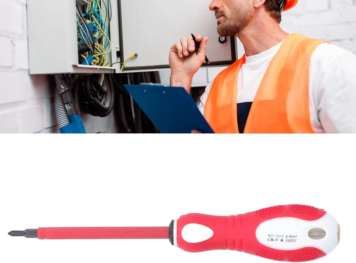 پیچ گوشتی برقی دو منظوره قلم تست برق 500 ولت دوسو و چهارسو (2/SL4)