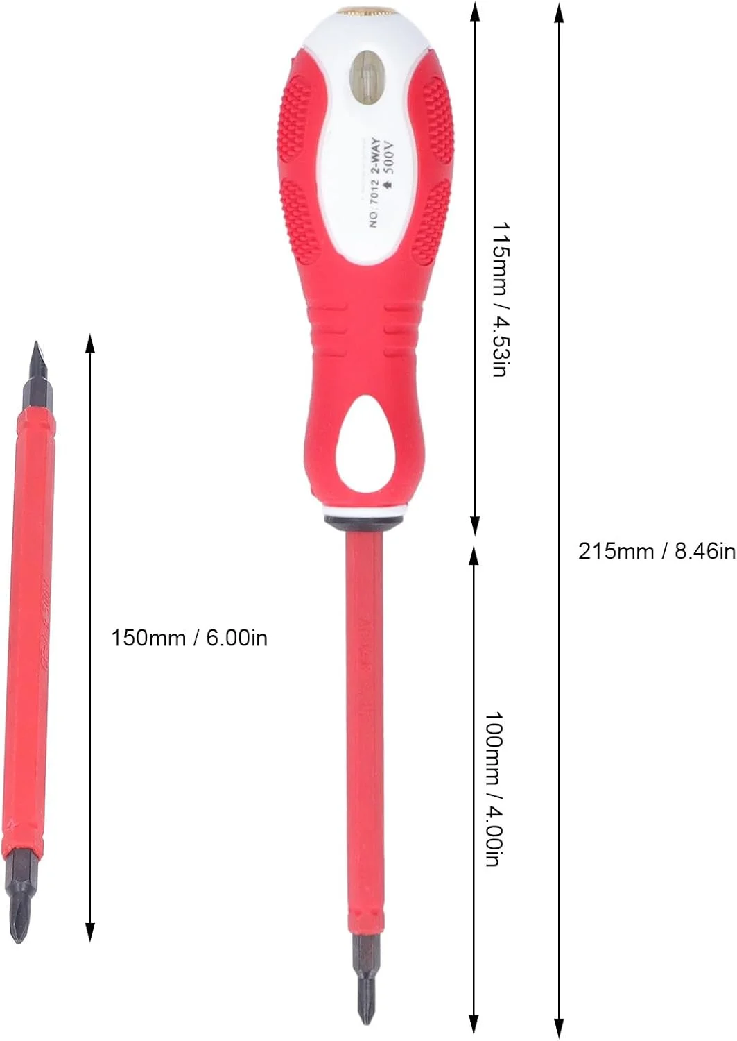 پیچ گوشتی برقی دو منظوره قلم تست برق 500 ولت دوسو و چهارسو (2/SL4)