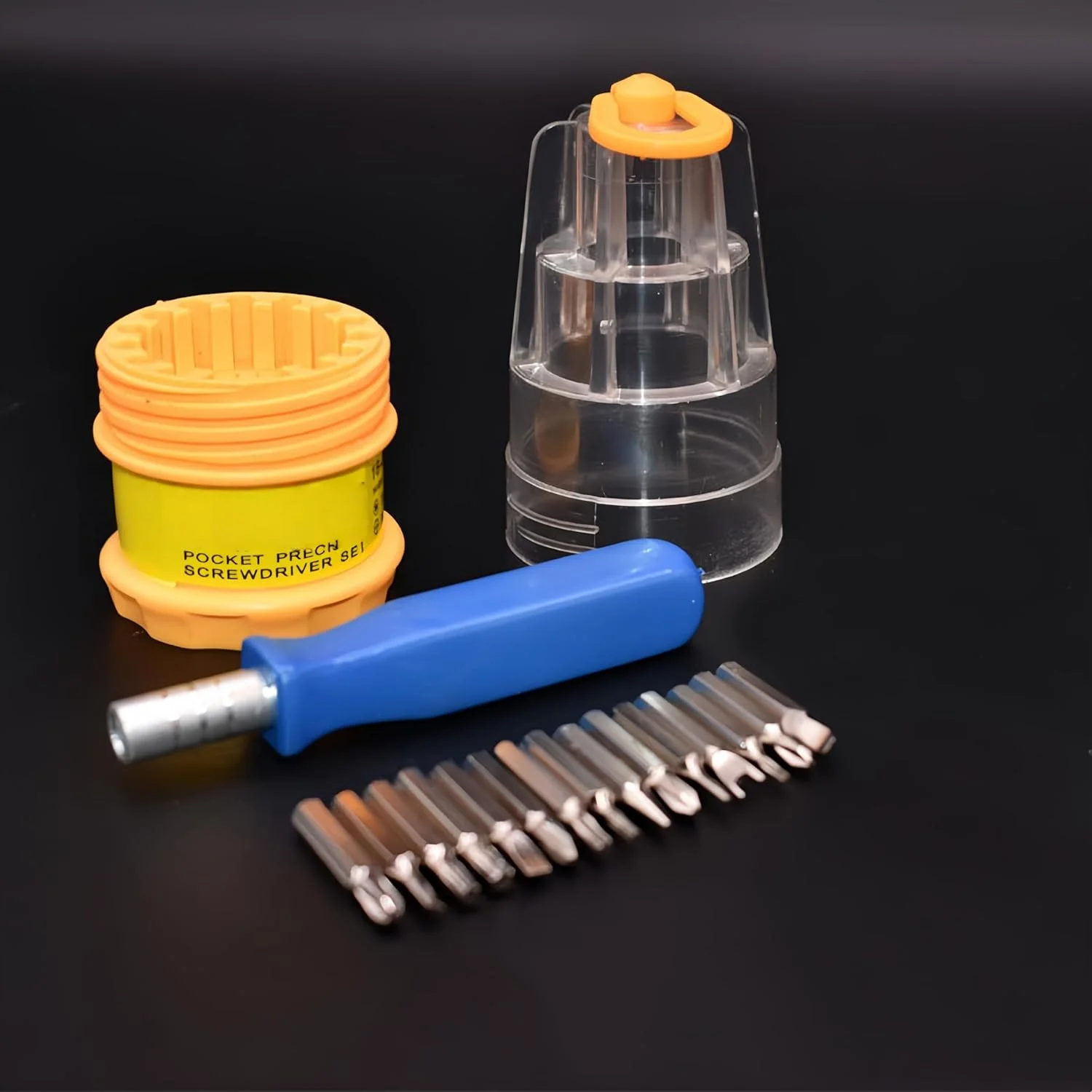 ست پیچ گوشتی چند سر 16 در 1، ابزار همه کاره قابل حمل، شامل دوسو/چهارسو/ستاره ای/آلنی