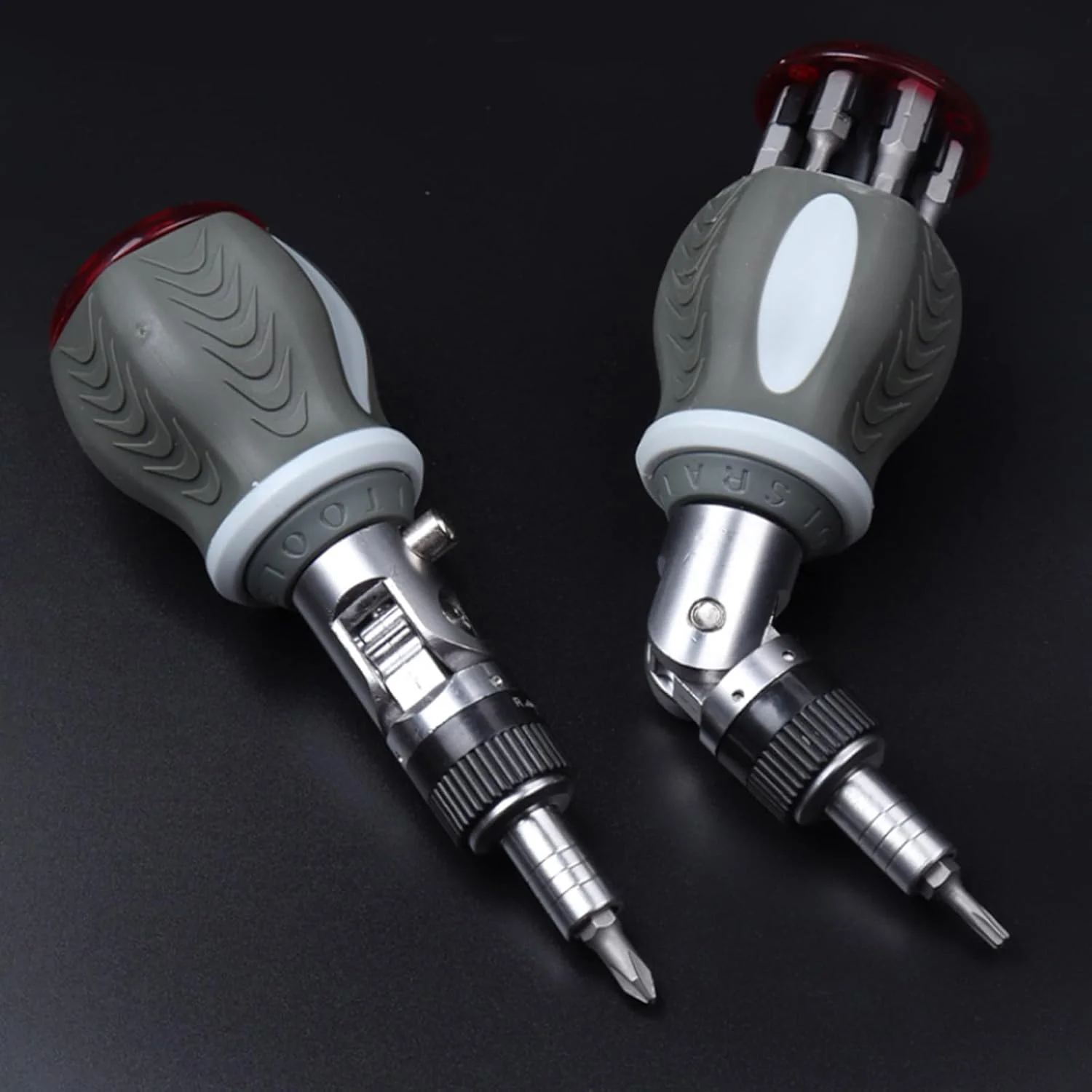 پیچ گوشتی جغجغه ای چند منظوره با محفظه نگهداری سری مخفی و سر قابل تنظیم برای مصارف خانگی و پروژه های DIY