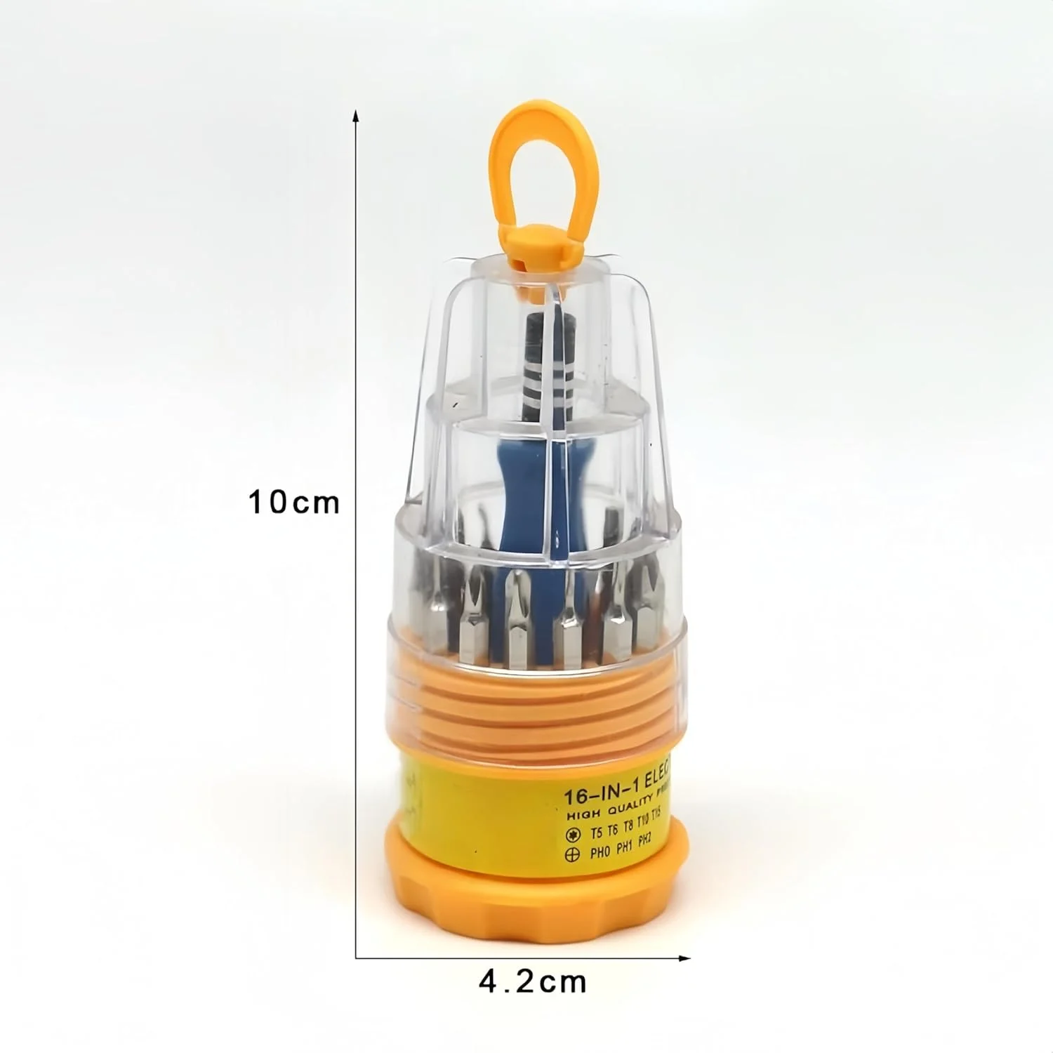 ست پیچ گوشتی چند سر 16 در 1، ابزار همه کاره قابل حمل، شامل دوسو/چهارسو/ستاره ای/آلنی