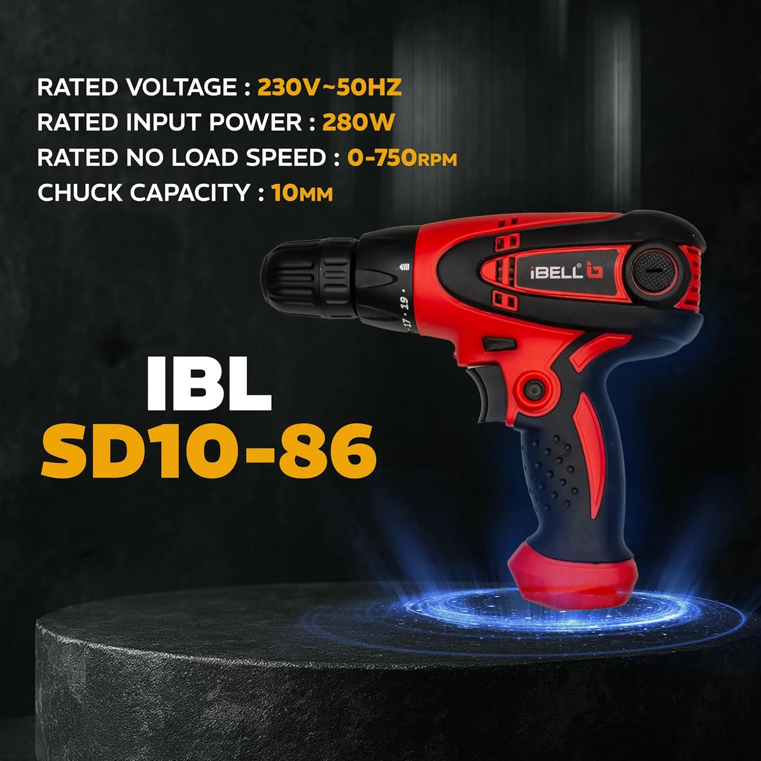 پیچ گوشتی برقی آیبل مدل SD10-85/86، 280 وات، آرمیچر مسی، سه نظام 10 میلیمتری، 750 دور در دقیقه، گشتاور 19+1 حالت دریل (قرمز-مشکی) پیچ گوشتی برقی آیبل مدل SD10-85/86، 280 وات، آرمیچر مسی، سه نظام 10 میلیمتری، 750 دور در دقیقه، گشتاور 19+1 حالت دریل (قرمز-مشکی)