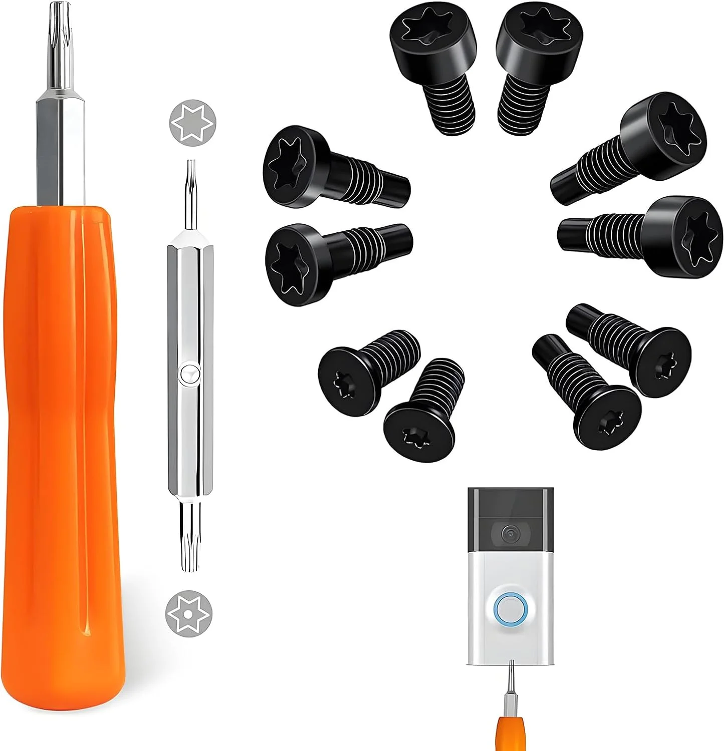 کیت پیچ گوشتی و پیچ های امنیتی جایگزین برای زنگ در ALLICAVER