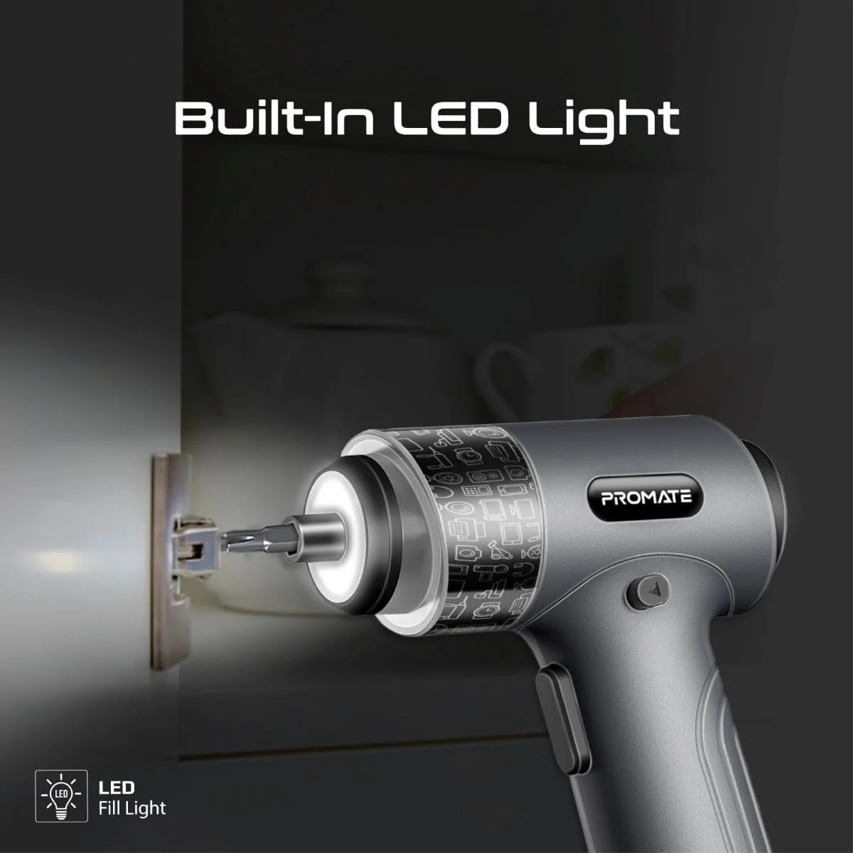 ست پیچ گوشتی برقی پرومیت مدل ProTools-31G، 36 در 1، پیچ گوشتی شارژی بی سیم، 32 سری فولادی S2، سرعت 200 دور در دقیقه، گشتاور قوی 5 نیوتن متر، چراغ LED و جعبه نگهداری برای لوازم الکترونیکی