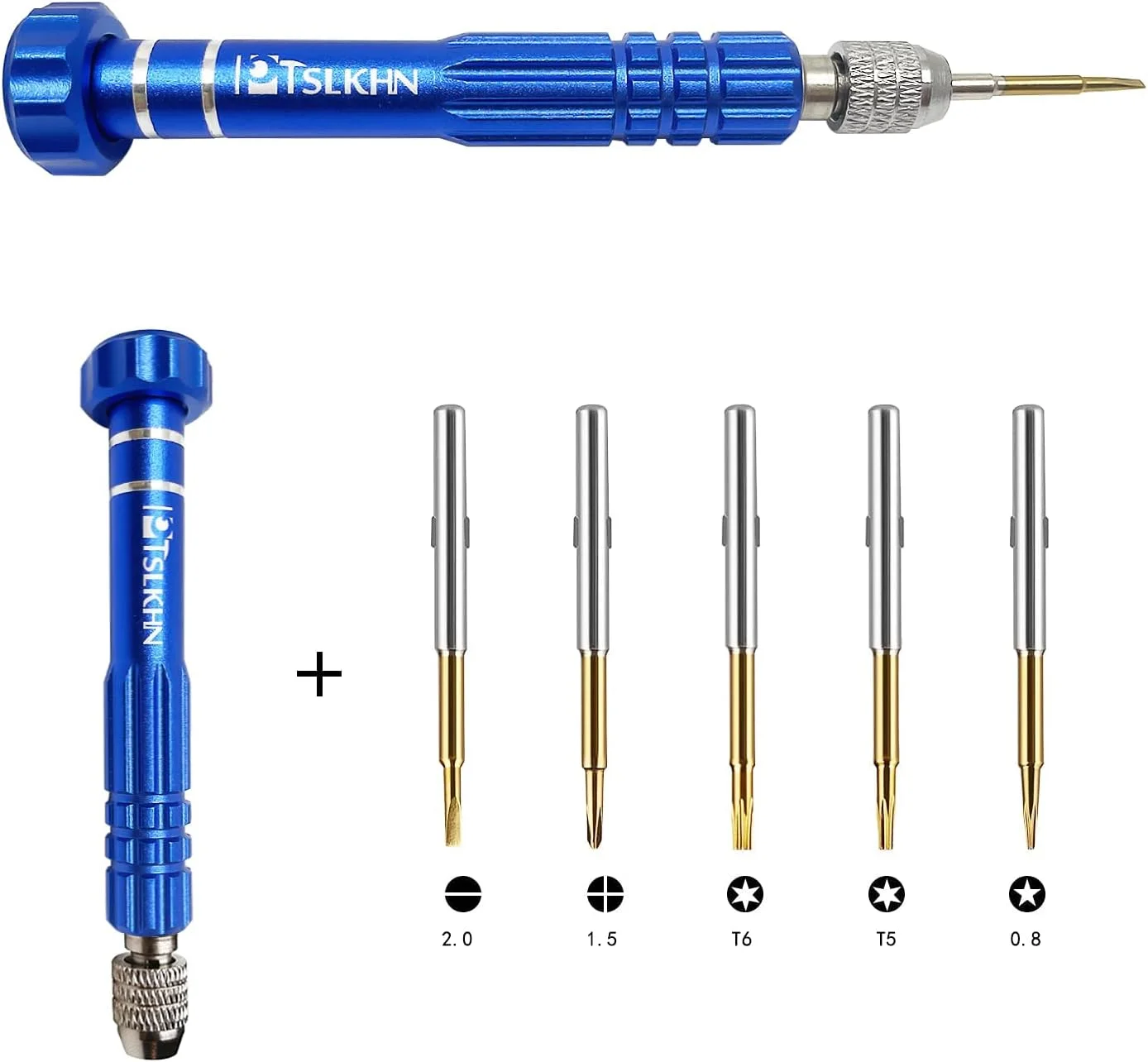 ست پیچ گوشتی کوچک چند منظوره 5 در 1 PTSLKHN، کیت پیچ گوشتی مغناطیسی فولاد S2 برای عینک، عینک آفتابی، لوازم الکترونیکی، تلفن همراه، جواهرات و موارد دیگر