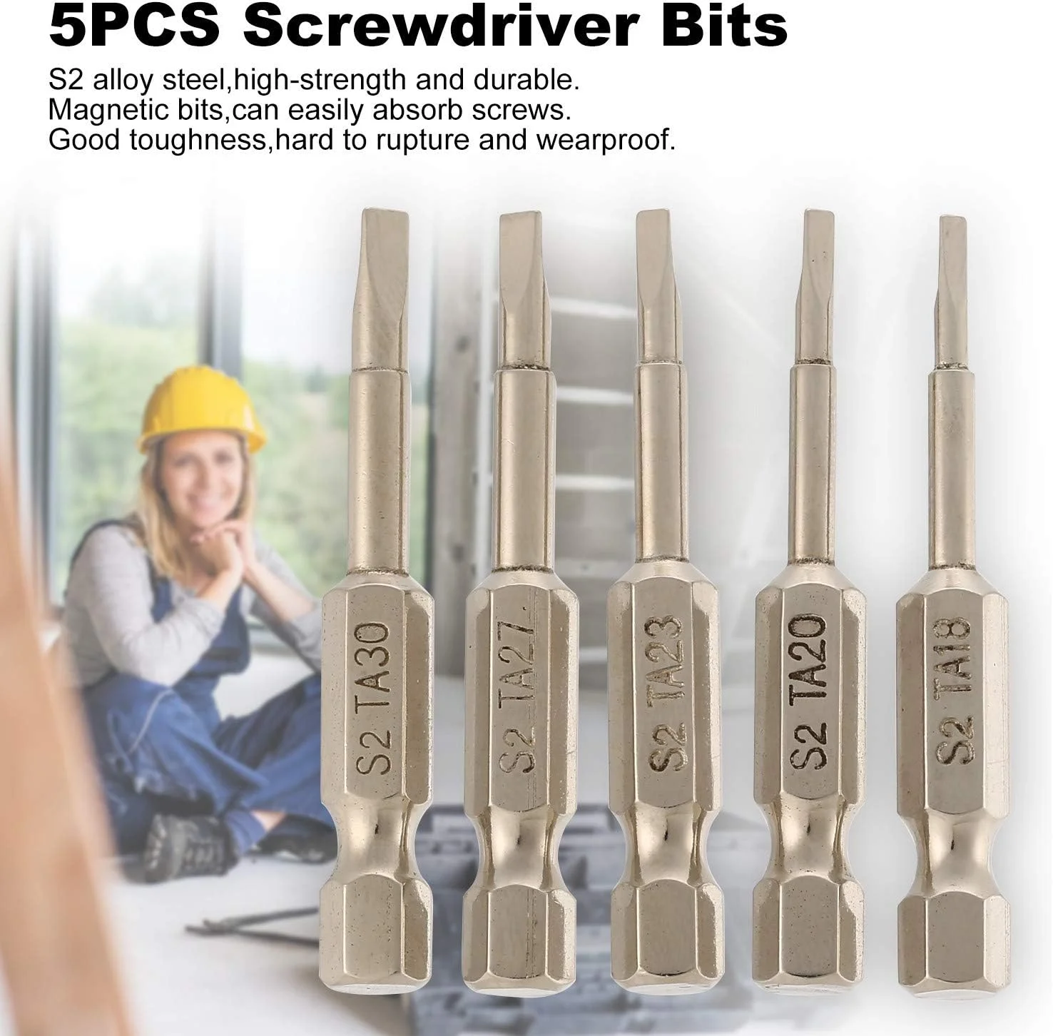 ست 5 عددی سری پیچ گوشتی مثلثی مغناطیسی فولاد S2، طول 50 میلی متر، شفت 1/4 اینچی، مناسب پیچ گوشتی بادی و برقی ست 5 عددی سری پیچ گوشتی مثلثی مغناطیسی فولاد S2، طول 50 میلی متر، شفت 1/4 اینچی، مناسب پیچ گوشتی بادی و برقی