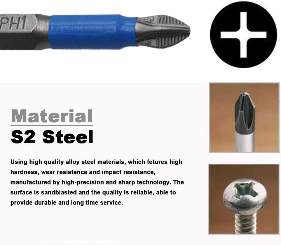 مجموعه 12 عددی سری پیچ گوشتی چهارسو ELECDON، ضد لغزش، با ساق هگز ¼ اینچی، طول 50 میلی متر، فولاد S2 با خاصیت مغناطیسی، مناسب برای دریل پیچ گوشتی برقی مجموعه 12 عددی سری پیچ گوشتی چهارسو ELECDON، ضد لغزش، با ساق هگز ¼ اینچی، طول 50 میلی متر، فولاد S2 با خاصیت مغناطیسی، مناسب برای دریل پیچ گوشتی برقی