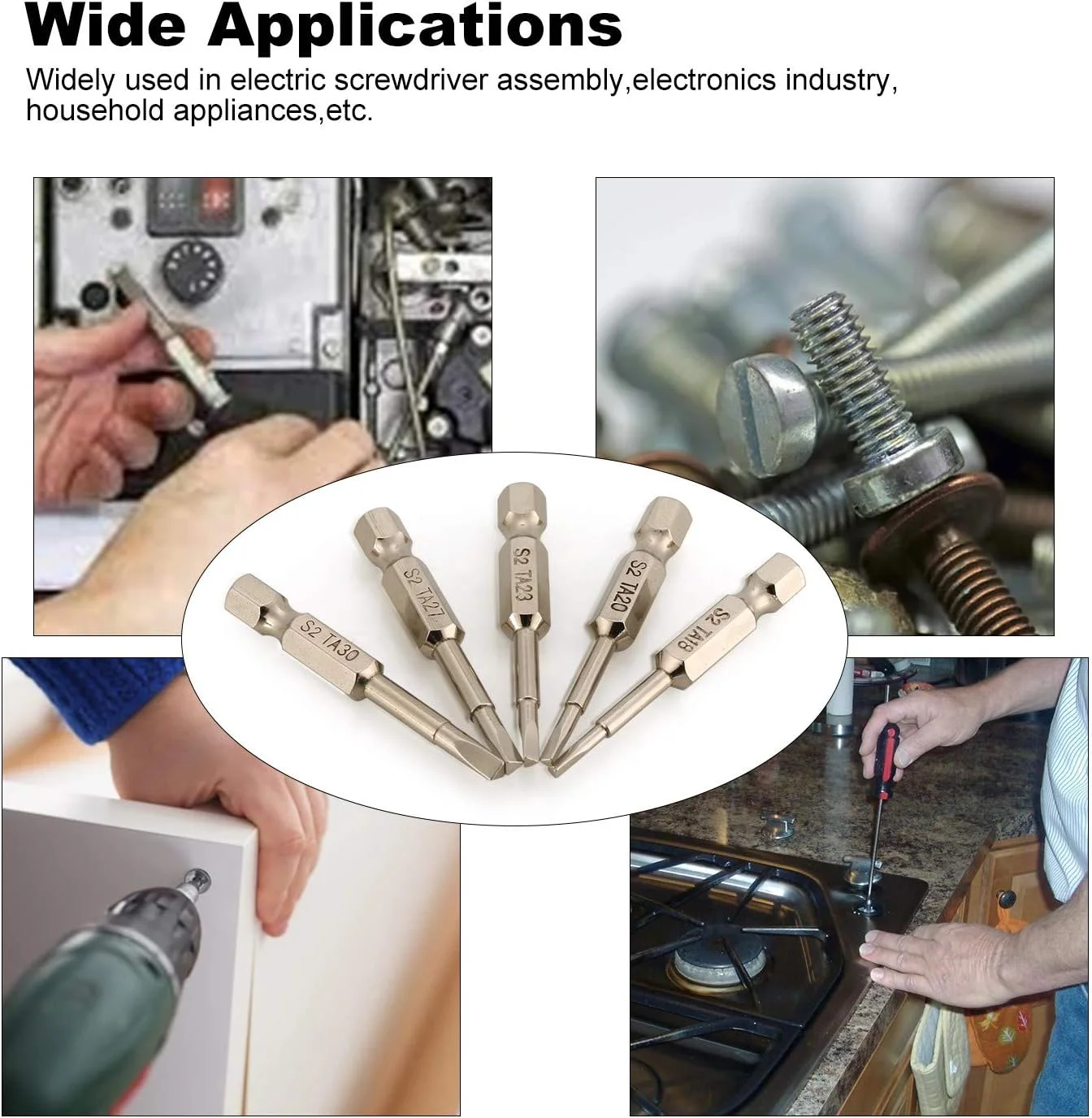ست 5 عددی سری پیچ گوشتی مثلثی مغناطیسی فولاد S2، طول 50 میلی متر، شفت 1/4 اینچی، مناسب پیچ گوشتی بادی و برقی ست 5 عددی سری پیچ گوشتی مثلثی مغناطیسی فولاد S2، طول 50 میلی متر، شفت 1/4 اینچی، مناسب پیچ گوشتی بادی و برقی