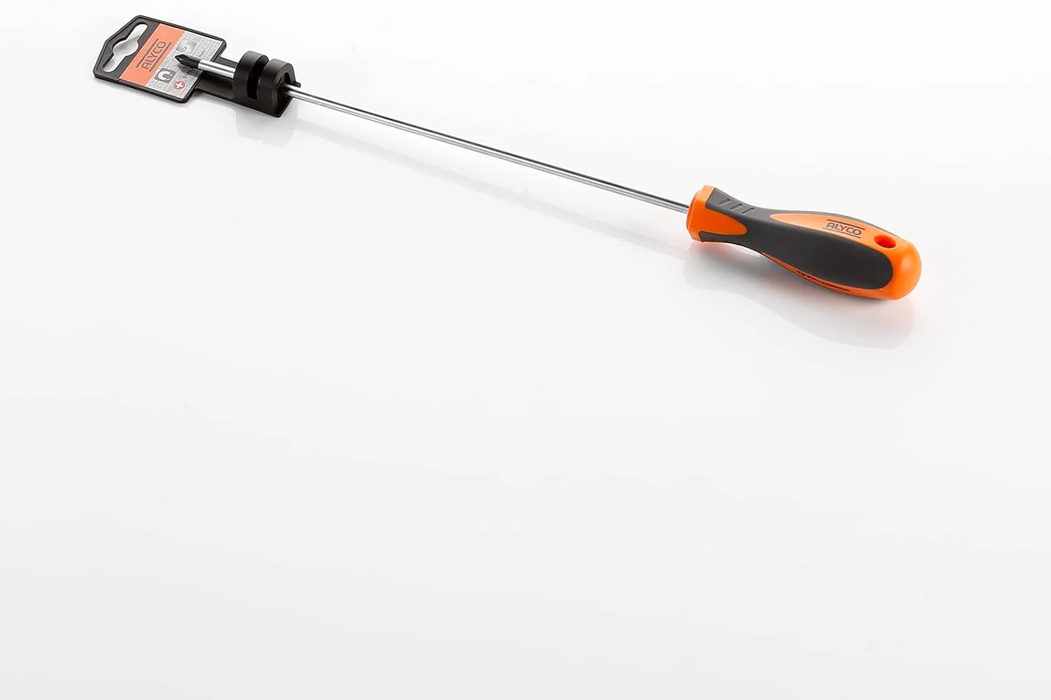 پیچ گوشتی چهارسو سری بلند HR مقاوم بالا DIN 5262 دسته دو ماده ای PH-1 X 250 میلی متر آلیکو 170426