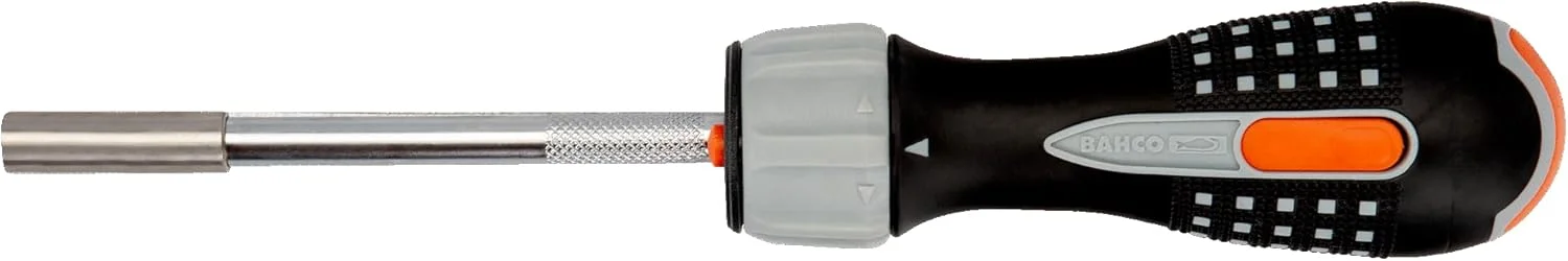 پیچ گوشتی جغجغه ای با طول استاندارد و چراغ LED باهکو مدل 808050L