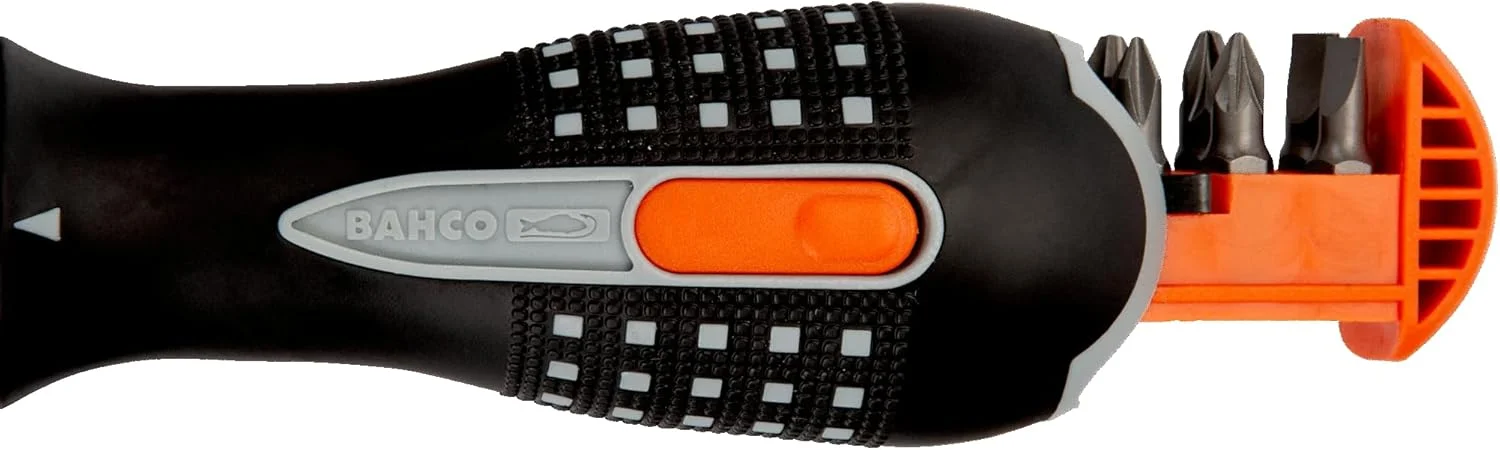 پیچ گوشتی جغجغه ای با طول استاندارد و چراغ LED باهکو مدل 808050L