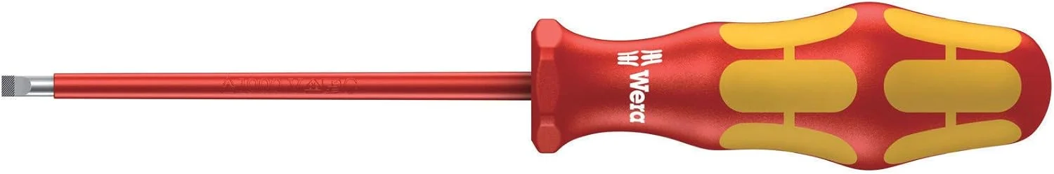 پیچ گوشتی عایق VDE Wera 160 i Kraftform Plus Lasertip، دوسو 0.8 x 4 x 100 میلی متر، 05006115001