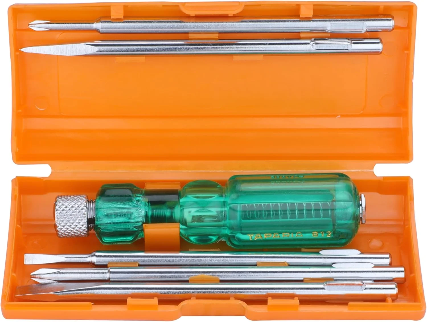 مجموعه پیچ گوشتی تاپاریا مدل 812 به همراه لامپ نئون