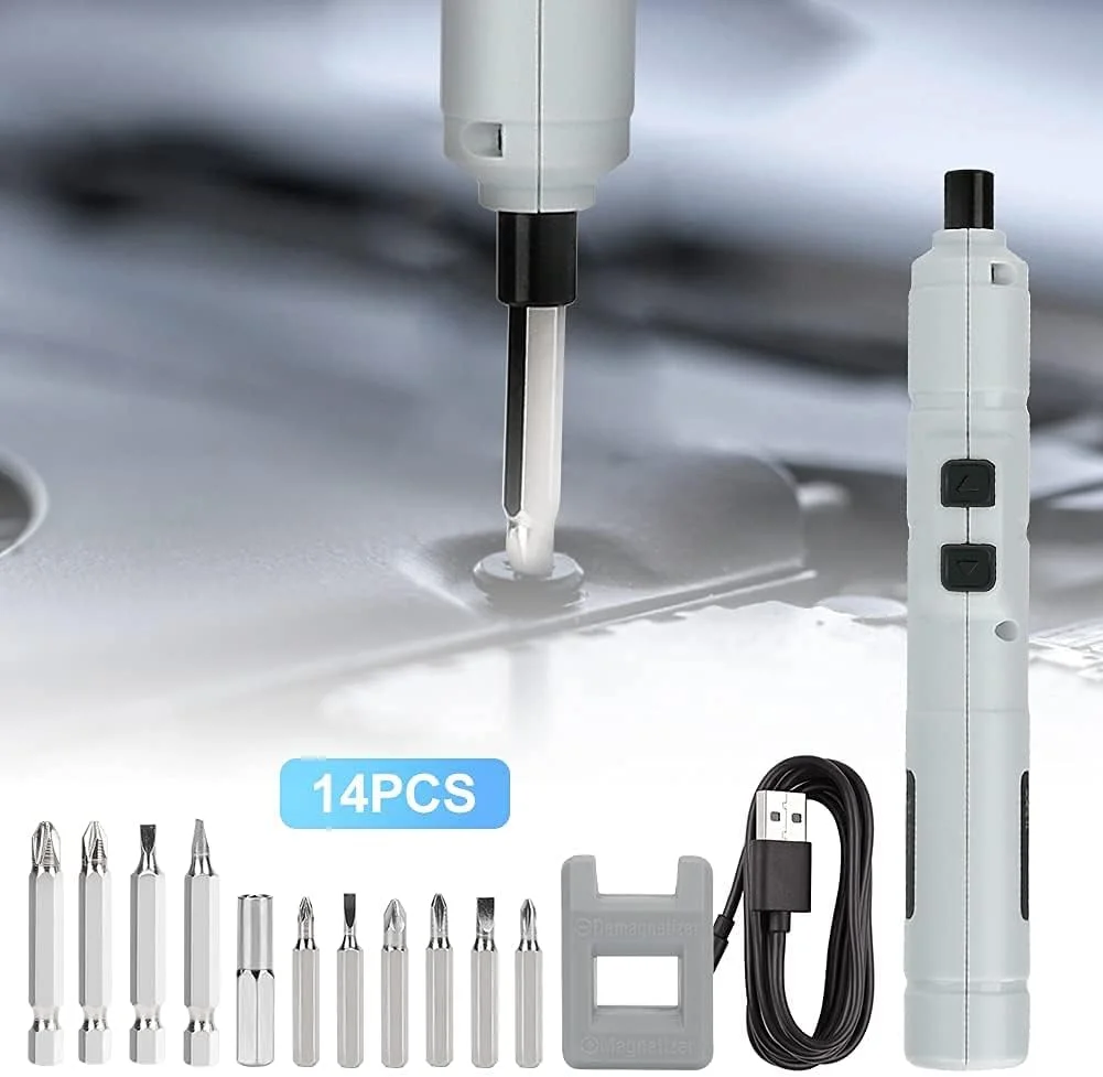 پیچ گوشتی برقی شارژی بی سیم SYOSI، مینی قلمی قابل حمل 3.6 ولت/1110 میلی آمپر ساعت به همراه 11 سری دقیق، کابل USB برای ابزار تعمیر پیچ گوشتی برقی شارژی بی سیم SYOSI، مینی قلمی قابل حمل 3.6 ولت/1110 میلی آمپر ساعت به همراه 11 سری دقیق، کابل USB برای ابزار تعمیر