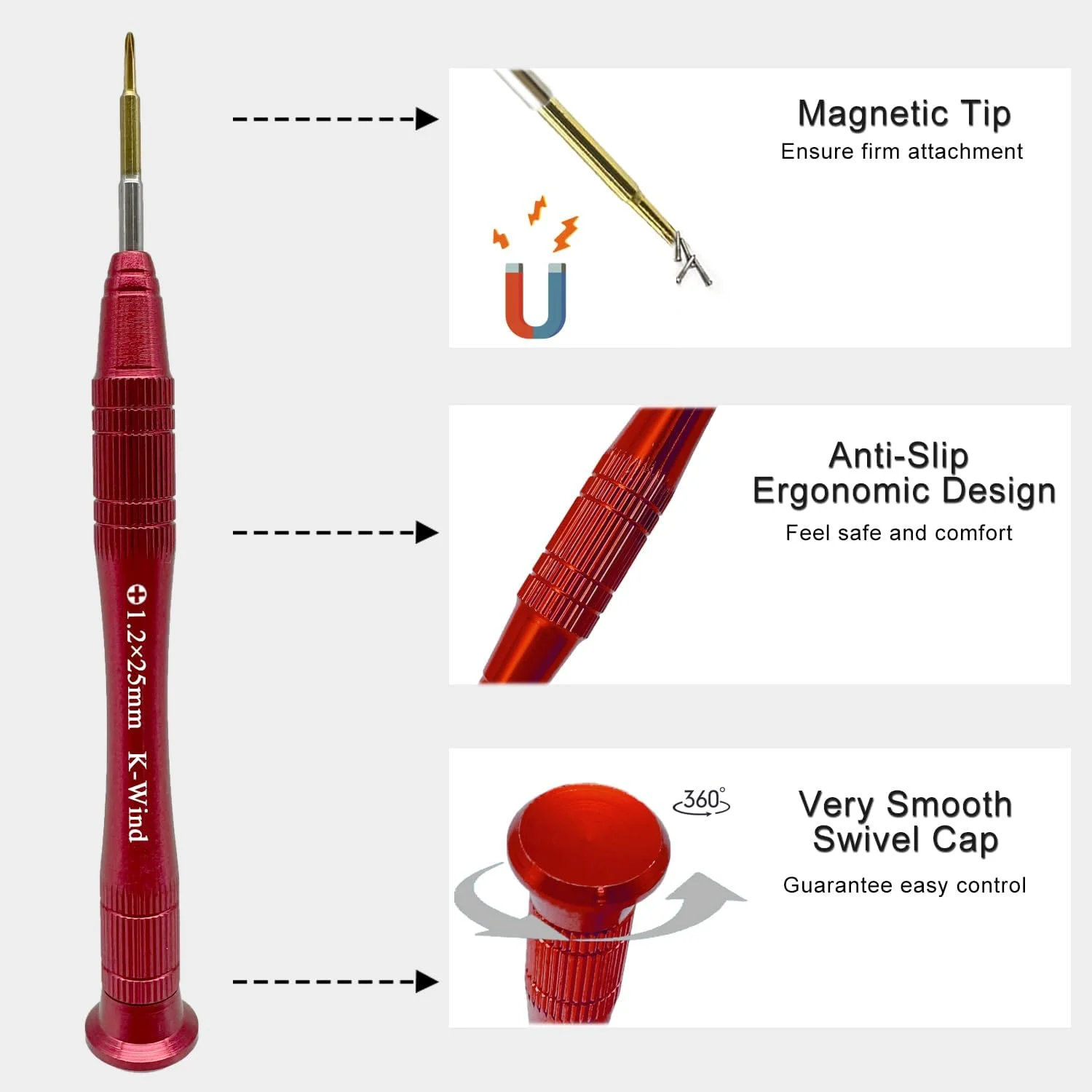 پیچ گوشتی دقیق فیلیپس 000، پیچ گوشتی کوچک فیلیپس PH000/1.2 میلی متر برای پیچ های چهارسو، سر فولادی آلیاژی S2، نوک مغناطیسی، درپوش چرخان 360 درجه، سازگار با آیفون و آی واچ، 000x1 اینچ پیچ گوشتی دقیق فیلیپس 000، پیچ گوشتی کوچک فیلیپس PH000/1.2 میلی متر برای پیچ های چهارسو، سر فولادی آلیاژی S2، نوک مغناطیسی، درپوش چرخان 360 درجه، سازگار با آیفون و آی واچ، 000x1 اینچ