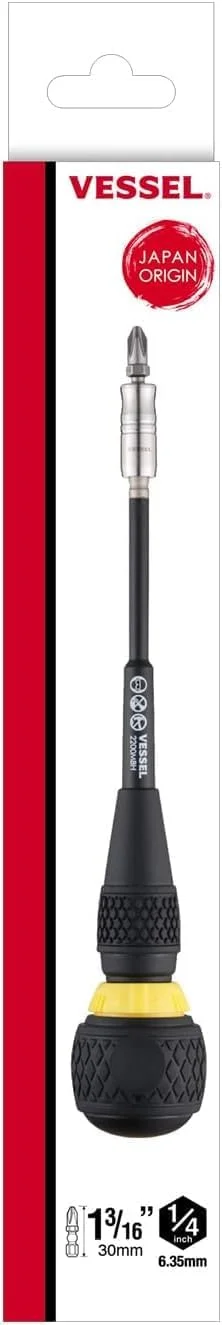 مجموعه پیچ گوشتی جغجغه ای با دسته توپی VESSEL مدل 2200MBH120