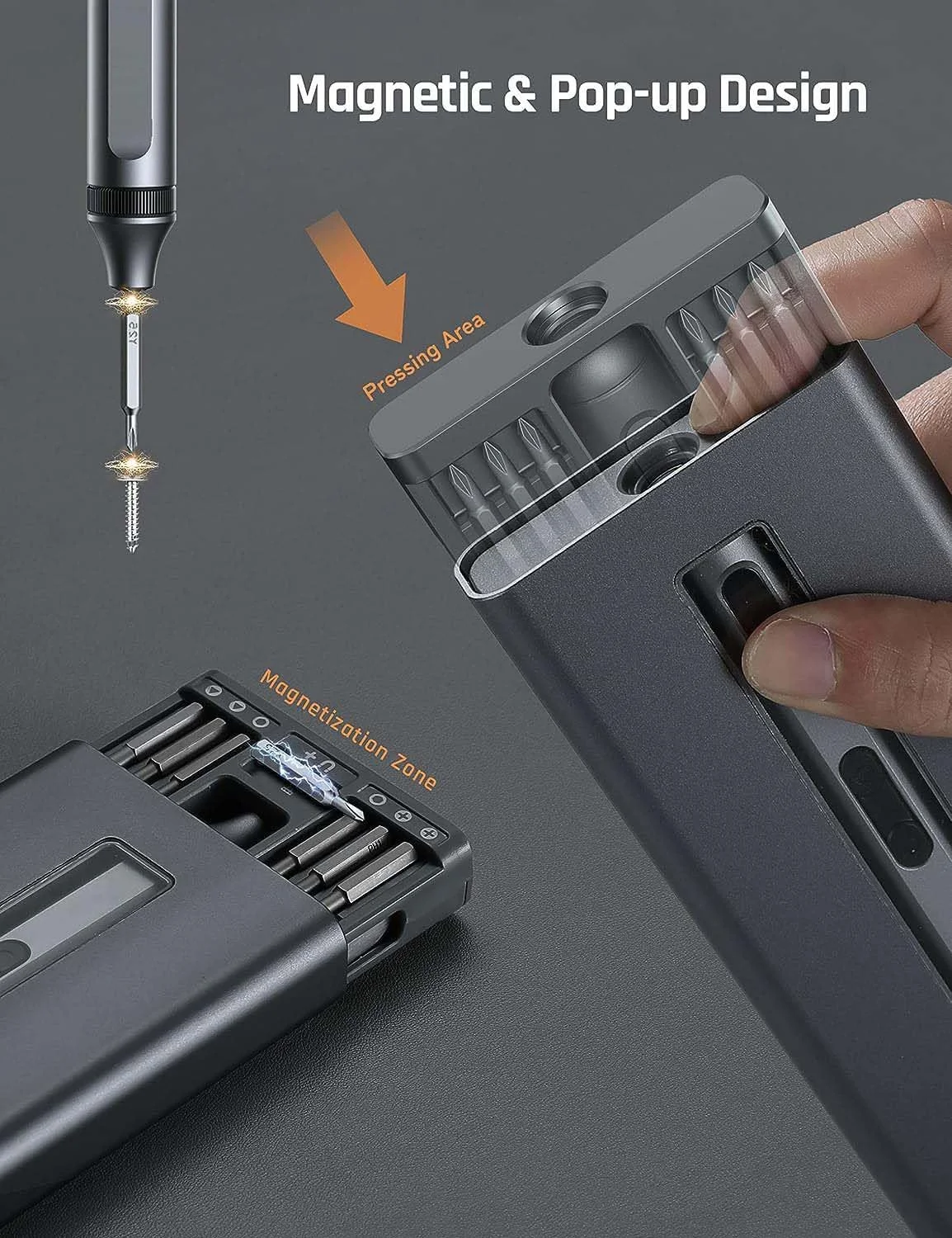 پیچ گوشتی برقی کوچک آزونی، کیت پیچ گوشتی برقی 50 در 1 با 48 سری مغناطیسی، ابزار تعمیر بی سیم پیچ گوشتی دقیق به همراه موچین و اهرم پیچ گوشتی برقی کوچک آزونی، کیت پیچ گوشتی برقی 50 در 1 با 48 سری مغناطیسی، ابزار تعمیر بی سیم پیچ گوشتی دقیق به همراه موچین و اهرم