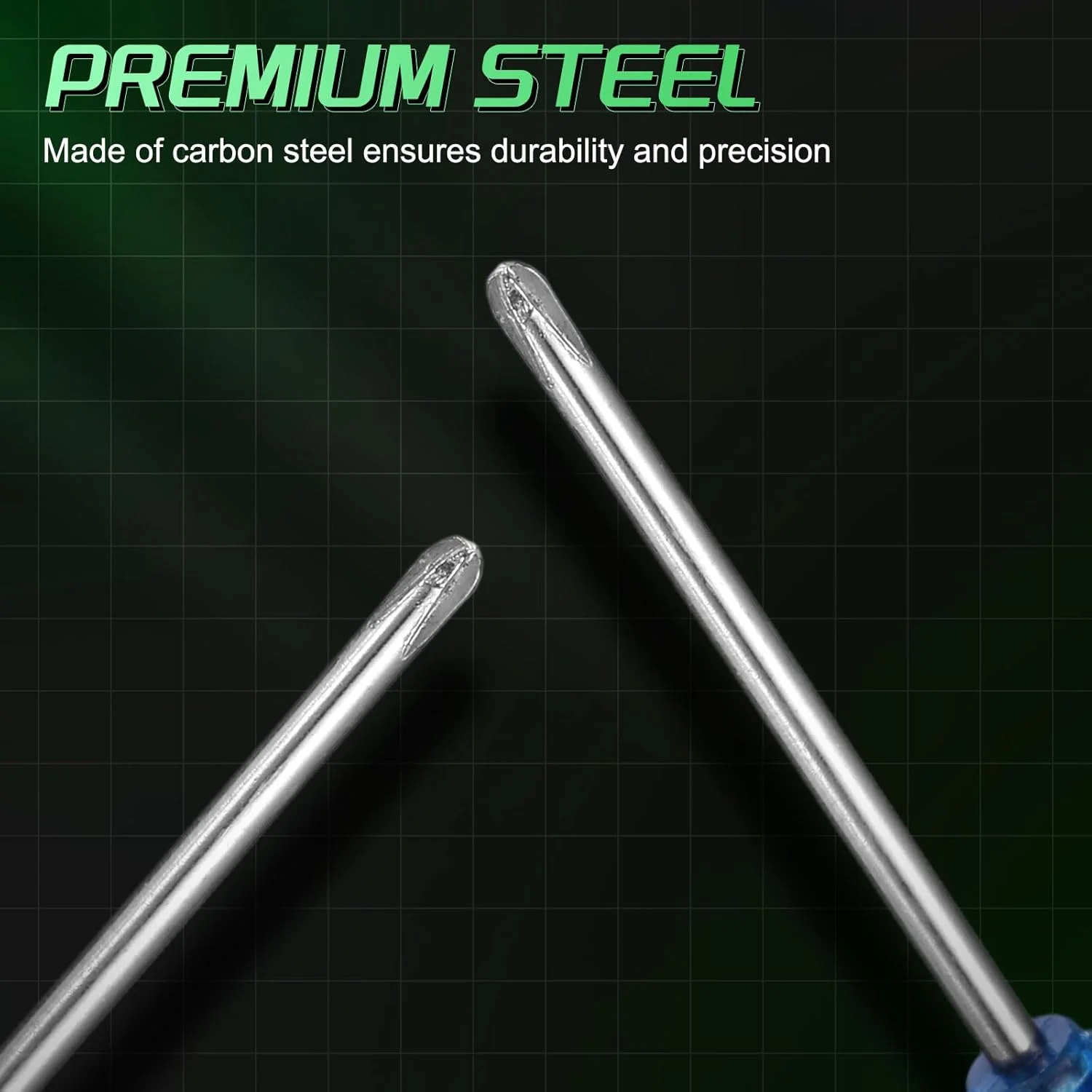 ست 12 عددی پیچ گوشتی فیلیپس کوچک PH00، طول 6.6 سانتی متر، فولاد کربنی 3.3 سانتی متری با دسته ABS ارگونومیک برای تعمیرات DIY، آبی ست 12 عددی پیچ گوشتی فیلیپس کوچک PH00، طول 6.6 سانتی متر، فولاد کربنی 3.3 سانتی متری با دسته ABS ارگونومیک برای تعمیرات DIY، آبی