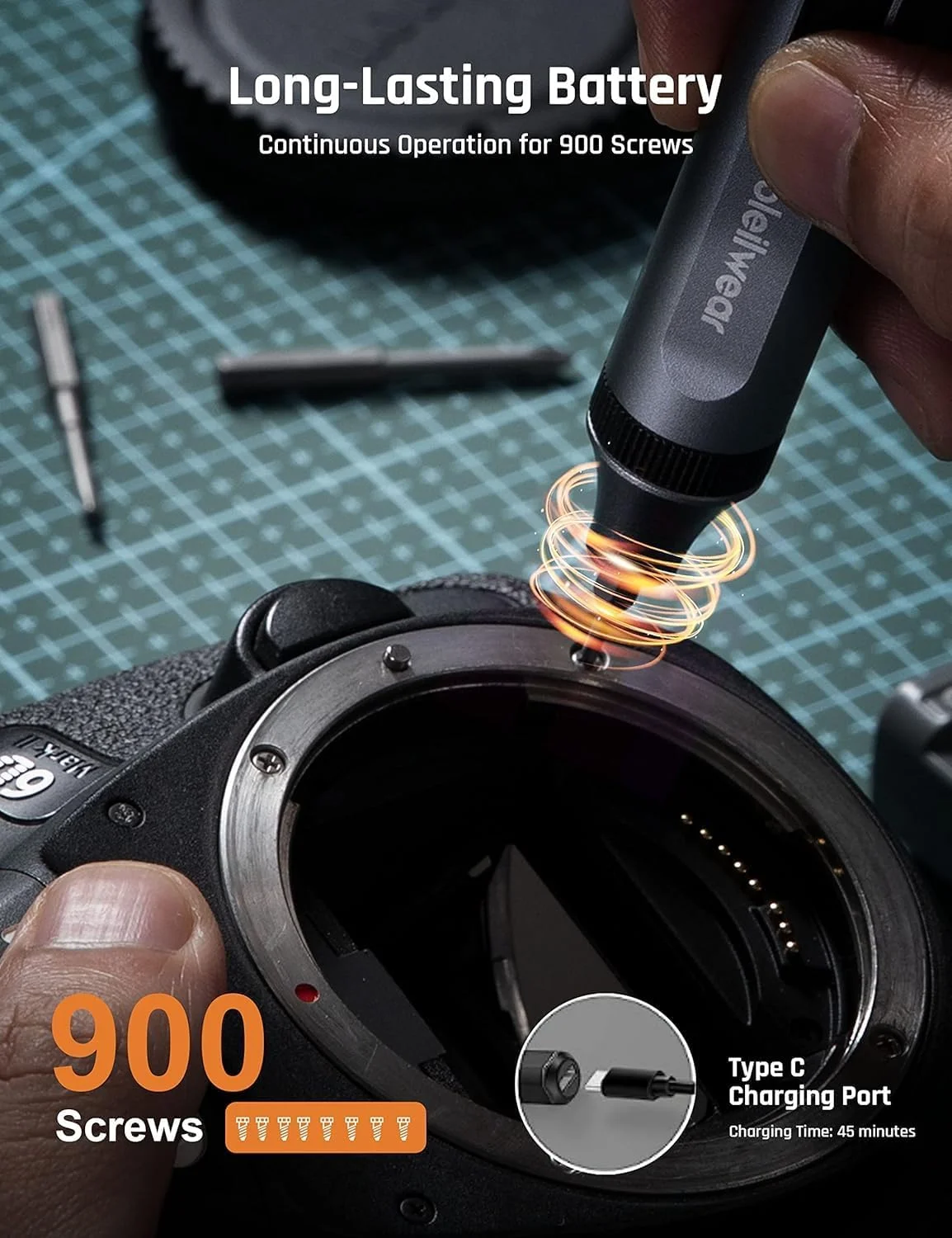 پیچ گوشتی برقی کوچک Azonee، کیت پیچ گوشتی برقی 50 در 1 با 48 سری مغناطیسی، ابزار تعمیر بی سیم پیچ گوشتی دقیق به همراه موچین و اهرم پیچ گوشتی برقی کوچک Azonee، کیت پیچ گوشتی برقی 50 در 1 با 48 سری مغناطیسی، ابزار تعمیر بی سیم پیچ گوشتی دقیق به همراه موچین و اهرم