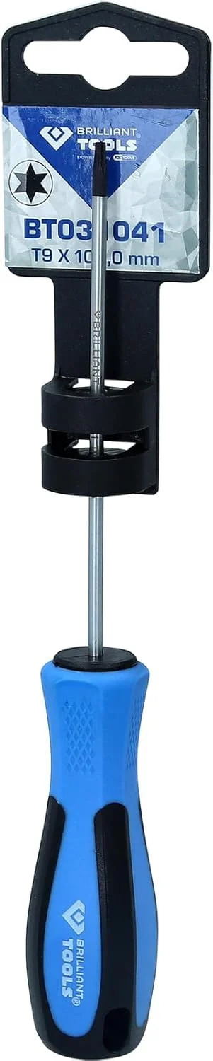 پیچ گوشتی ستاره‌ای BT031041 بریلیانت تولز، سایز T9، طول 100 میلی‌متر، تولید شده توسط کی اس تولز، سایز T9 x 100 میلی‌متر