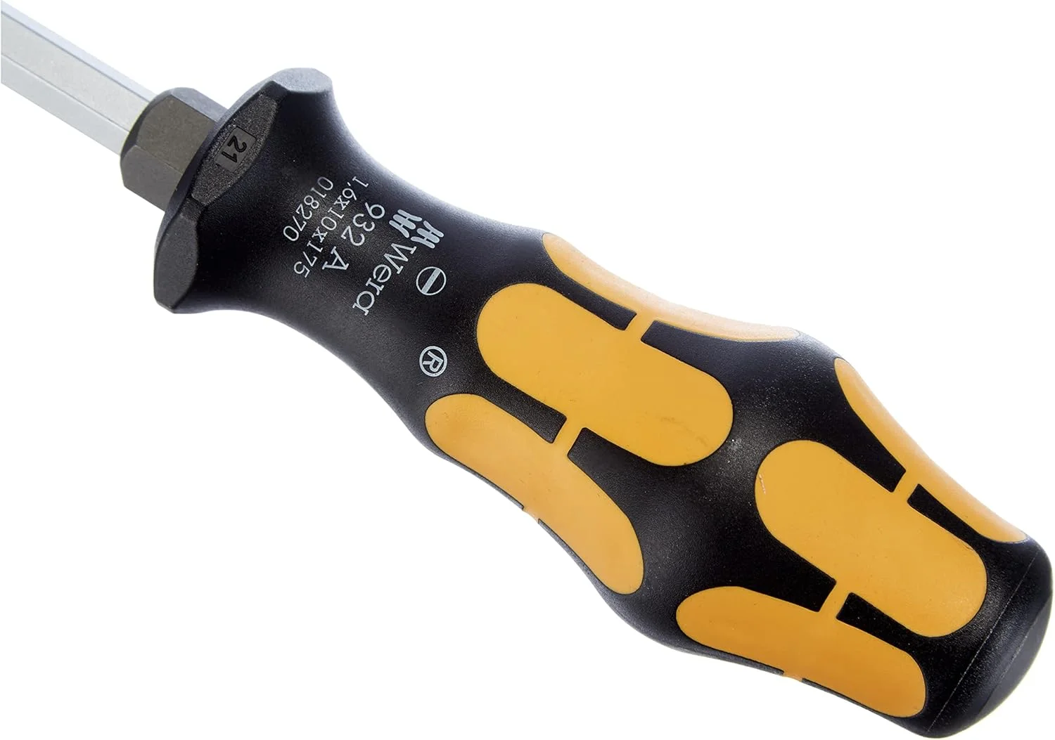 پیچ گوشتی دوسو Wera Kraftform Plus 932 A، سر 10 میلی متر - طول تیغه 7 اینچ، 05018270001