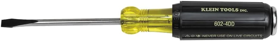 پیچ گوشتی تخریب اسلات دار کلاین تولز، تخت، 1/4x4 اینچ، گرد پیچ گوشتی تخریب اسلات دار کلاین تولز، تخت، 1/4x4 اینچ، گرد