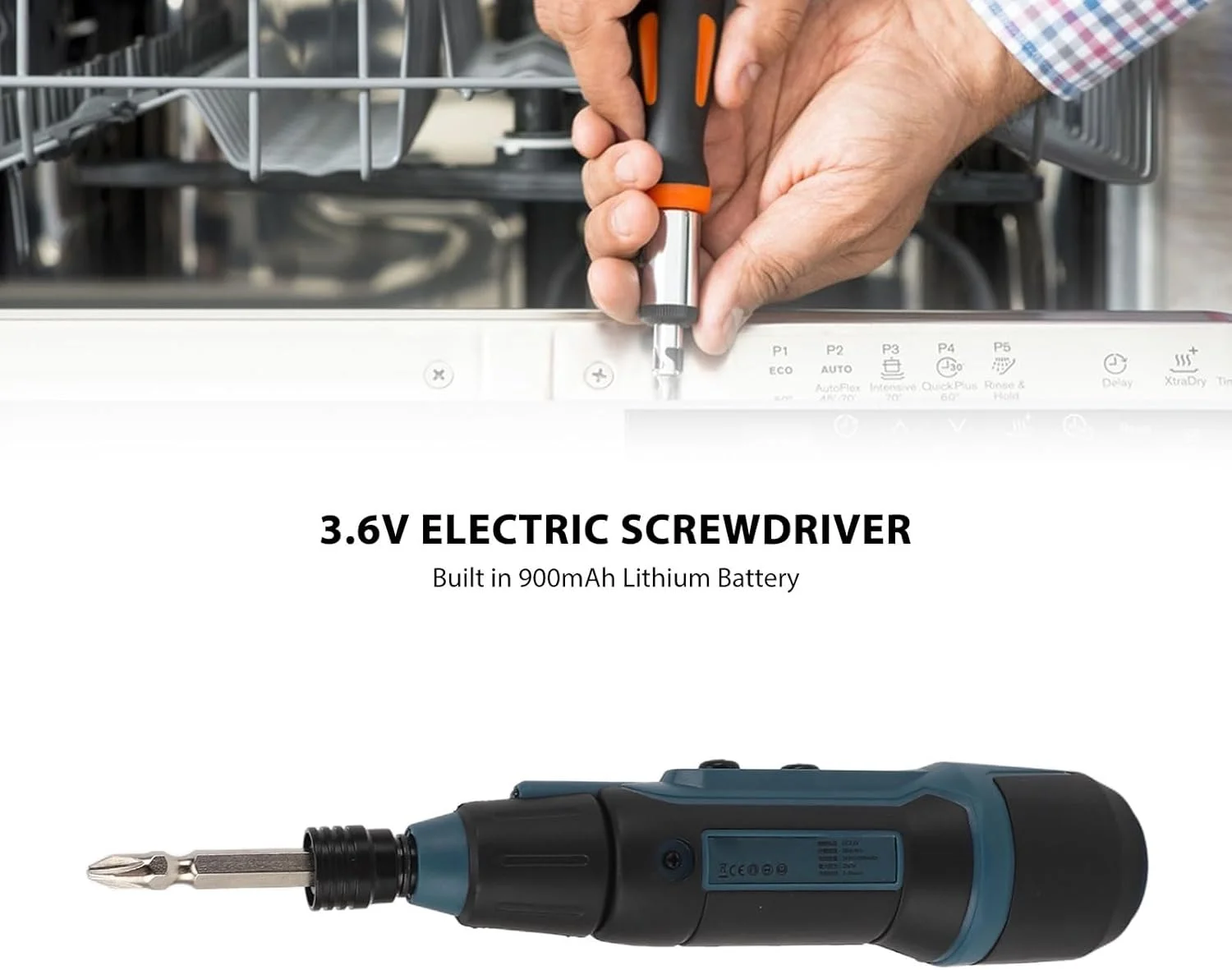 پیچ گوشتی برقی BusoTh با چراغ قوه، پیچ گوشتی قابل حمل با باتری لیتیومی و مجموعه سری، کیت ابزار تعمیر خانگی اتوماتیک قابل حمل با چراغ های LED برای سناریوهای مختلف