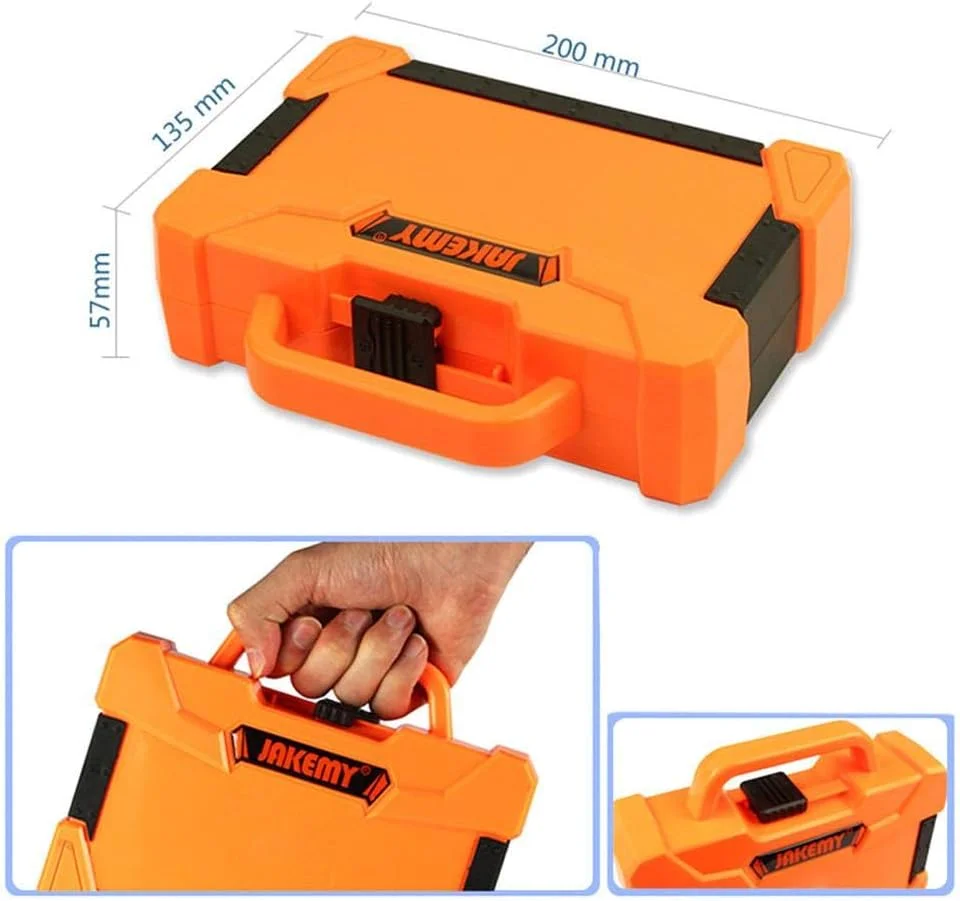 مجموعه 45 عددی پیچ گوشتی چند کاره Jakemy به همراه موچین مجموعه 45 عددی پیچ گوشتی چند کاره Jakemy به همراه موچین