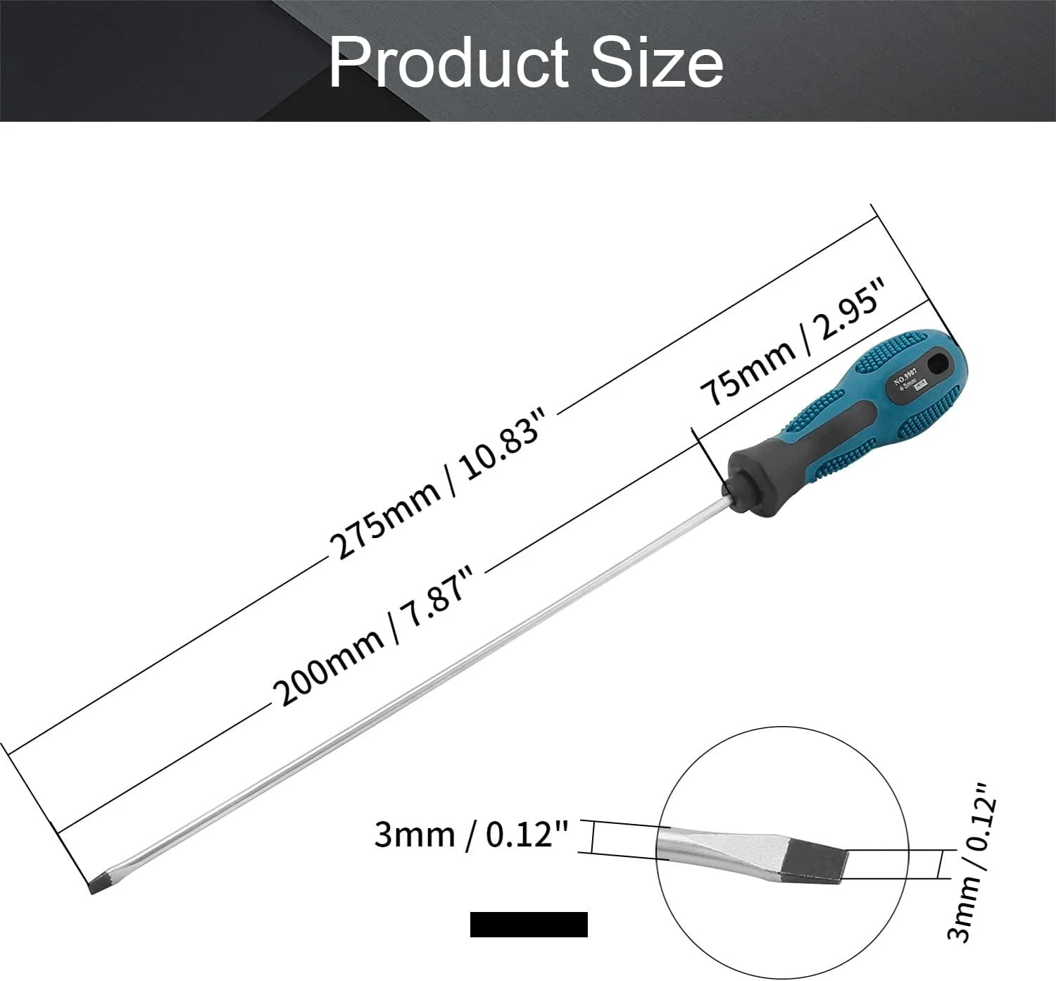 پیچ گوشتی دوسو آهنربایی Utoolmart، پیچ گوشتی دوسو 3 میلی متری با میله گرد 200 میلی متری، پیچ گوشتی دقیق سر تخت، دسته راحت و ضد لغزش برای دست های روغنی، مناسب برای تعمیرات، بهبود و کارهای دستی، 1 عدد پیچ گوشتی دوسو آهنربایی Utoolmart، پیچ گوشتی دوسو 3 میلی متری با میله گرد 200 میلی متری، پیچ گوشتی دقیق سر تخت، دسته راحت و ضد لغزش برای دست های روغنی، مناسب برای تعمیرات، بهبود و کارهای دستی، 1 عدد