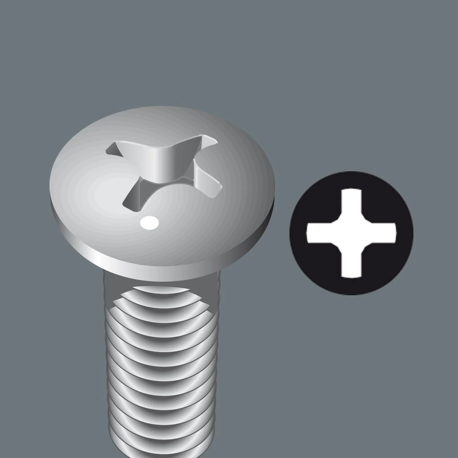 پیچ گوشتی استیل فیلیپس Wera 3350 PH Kraftform، PH 0x60 میلی متر، 05032020001