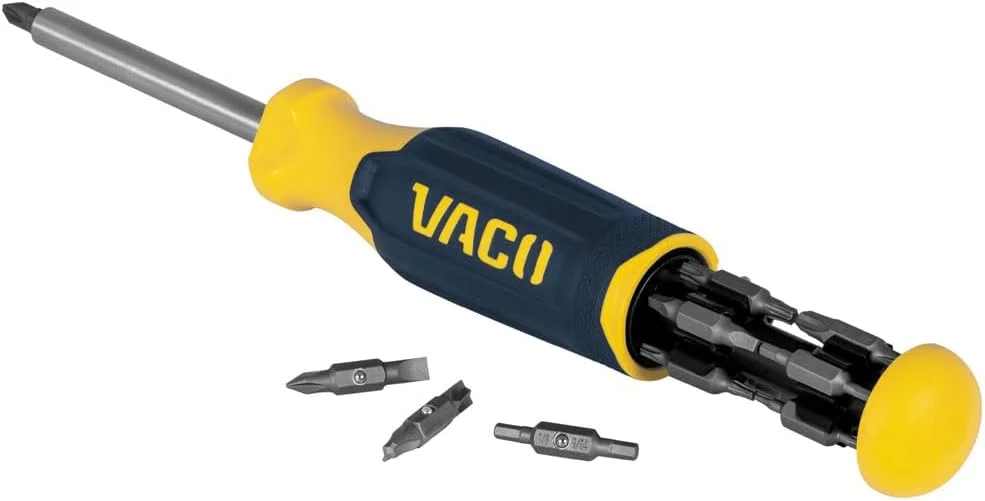 پیچ گوشتی چند سر 3 در 1 کلاین تولز مدل VACO 1230، آماده برای درایور ضربه ای، پیچ گوشتی مغناطیسی با دسته راحت پیچ گوشتی چند سر 3 در 1 کلاین تولز مدل VACO 1230، آماده برای درایور ضربه ای، پیچ گوشتی مغناطیسی با دسته راحت