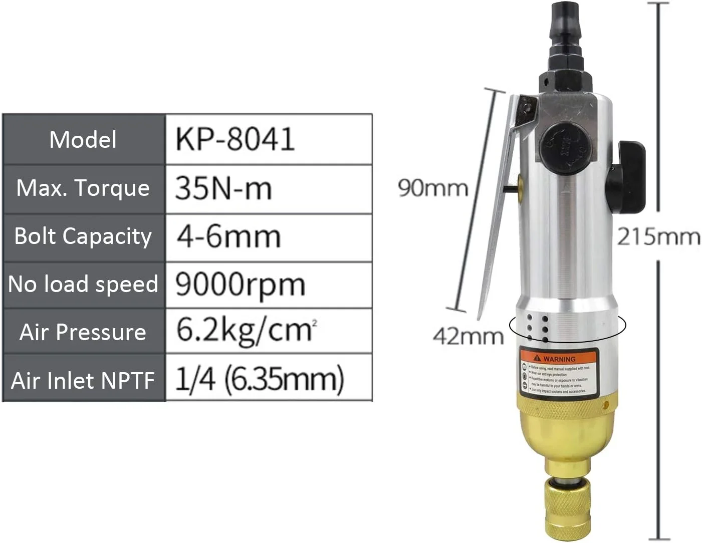 پیچ گوشتی بادی مستقیم دوسلف 1/4 اینچ صنعتی 9000 دور در دقیقه با قابلیت چرخش معکوس پیچ گوشتی بادی مستقیم دوسلف 1/4 اینچ صنعتی 9000 دور در دقیقه با قابلیت چرخش معکوس