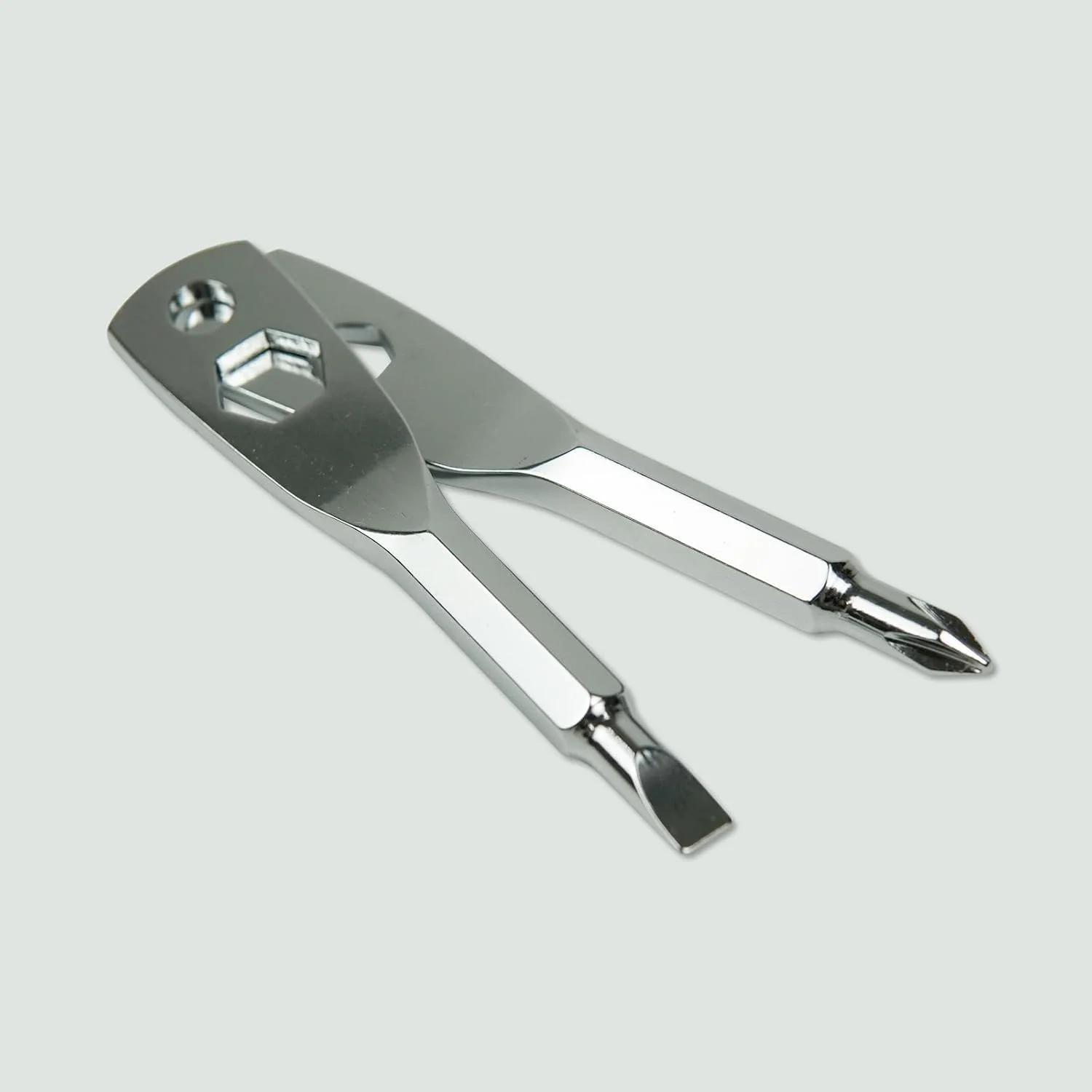 ست پیچ گوشتی 4 در 1 جاکلیدی با سری های فیلیپس، دوسو، آچار بکس 6 و 8 میلی متری - ابزار چند منظوره جاکلیدی برای مصارف خانگی