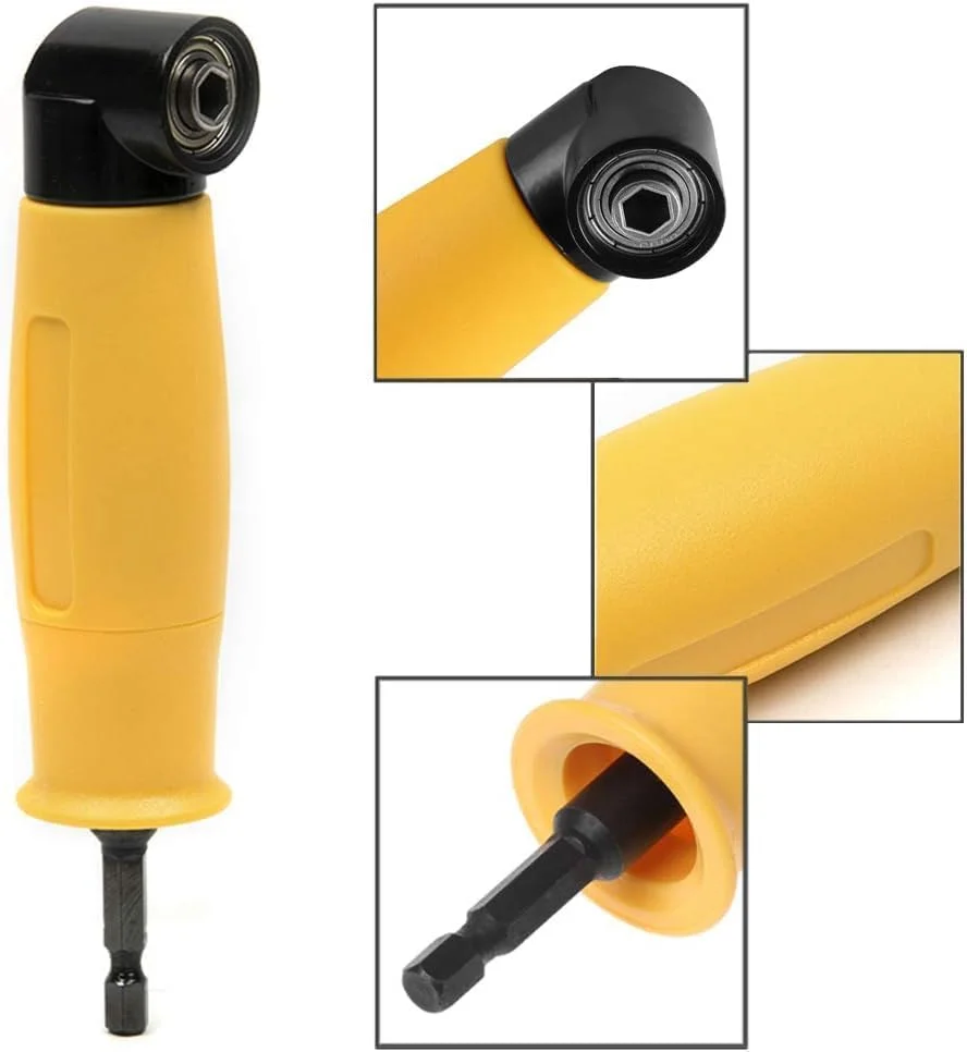 تبدیل 90 درجه دریل یاکاموز با شفت 1/4 اینچ، آداپتور نگهدارنده و افزایش طول پیچ گوشتی