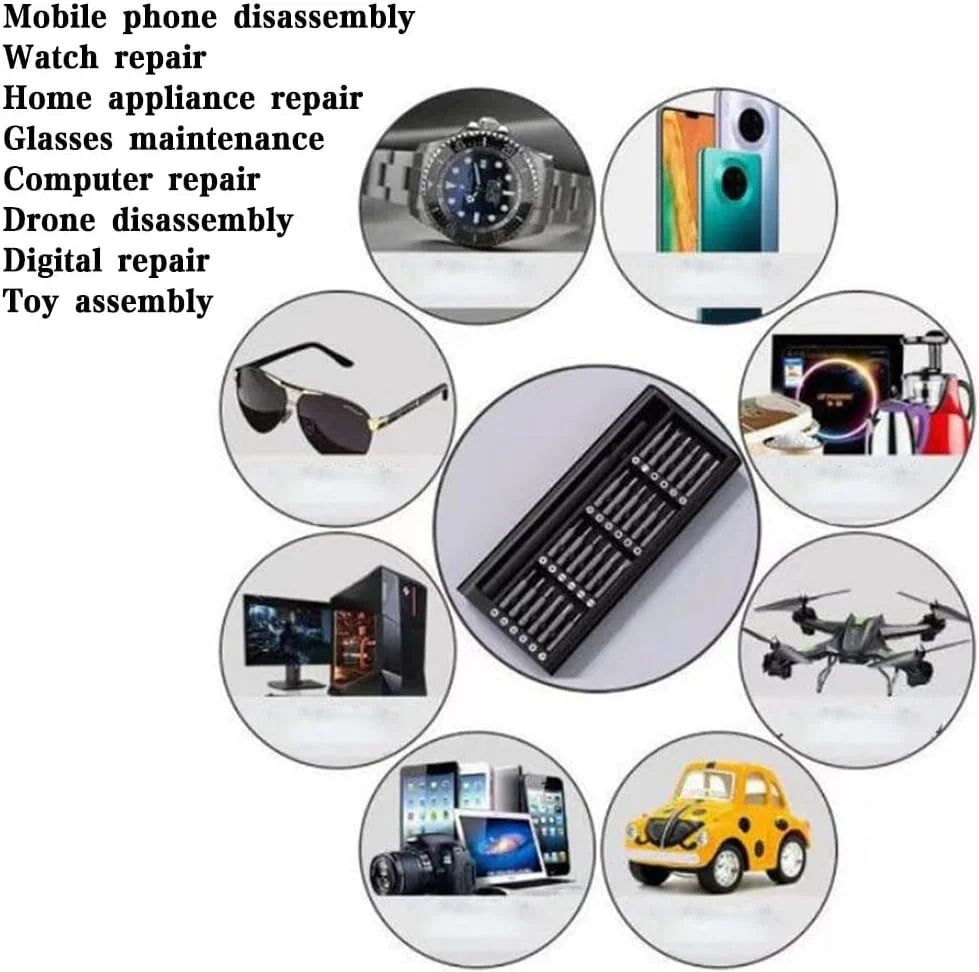 ست پیچ گوشتی کوچک 24 در 1، کیت ابزار تعمیرات مغناطیسی دقیق